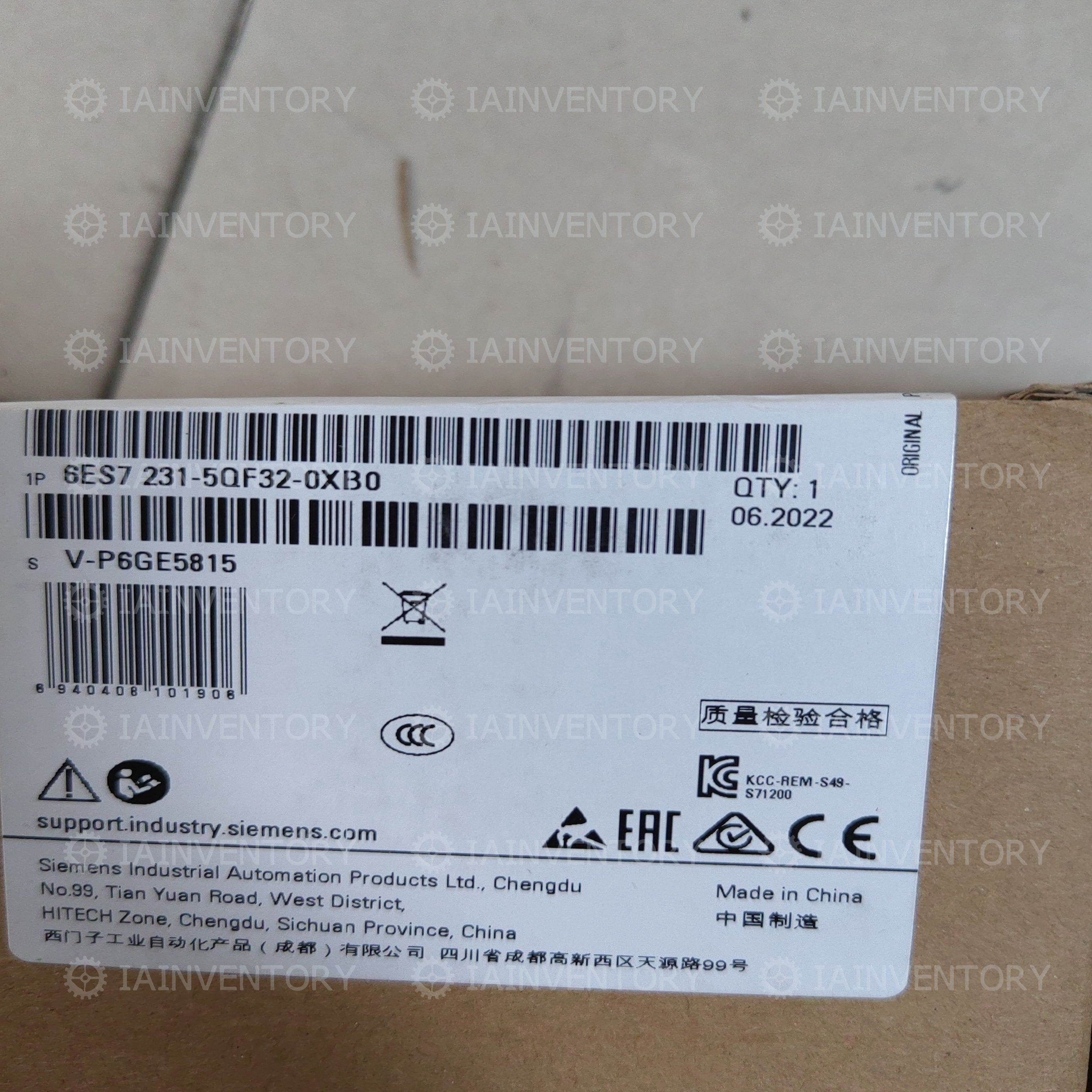 Siemens 6es7231-5qf32-0xb0 6es7 2315qf320xb0 PLC module
