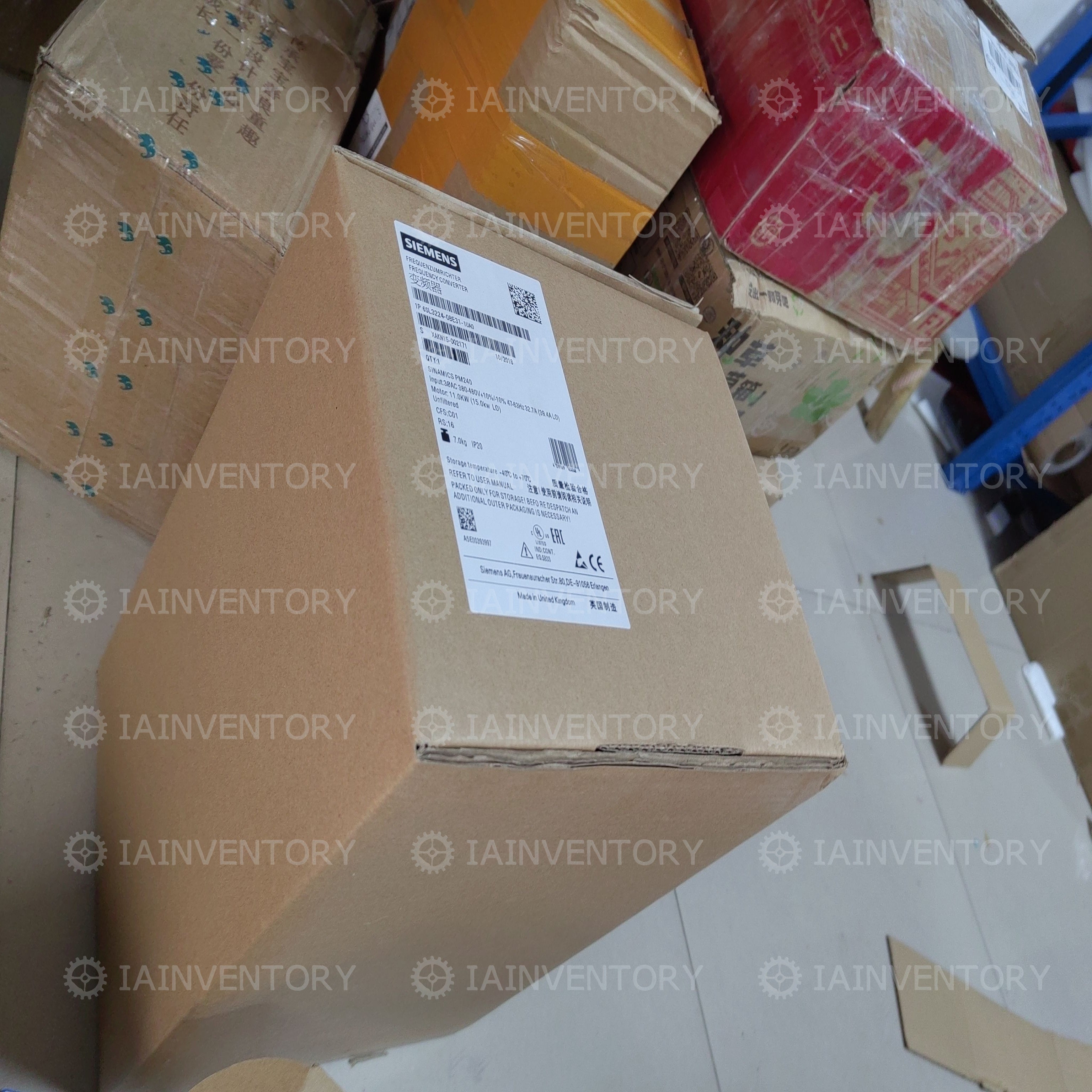 Unopened Siemens 6SL3224-0BE31-1UA0 6SL3 224-0BE31-1UA0