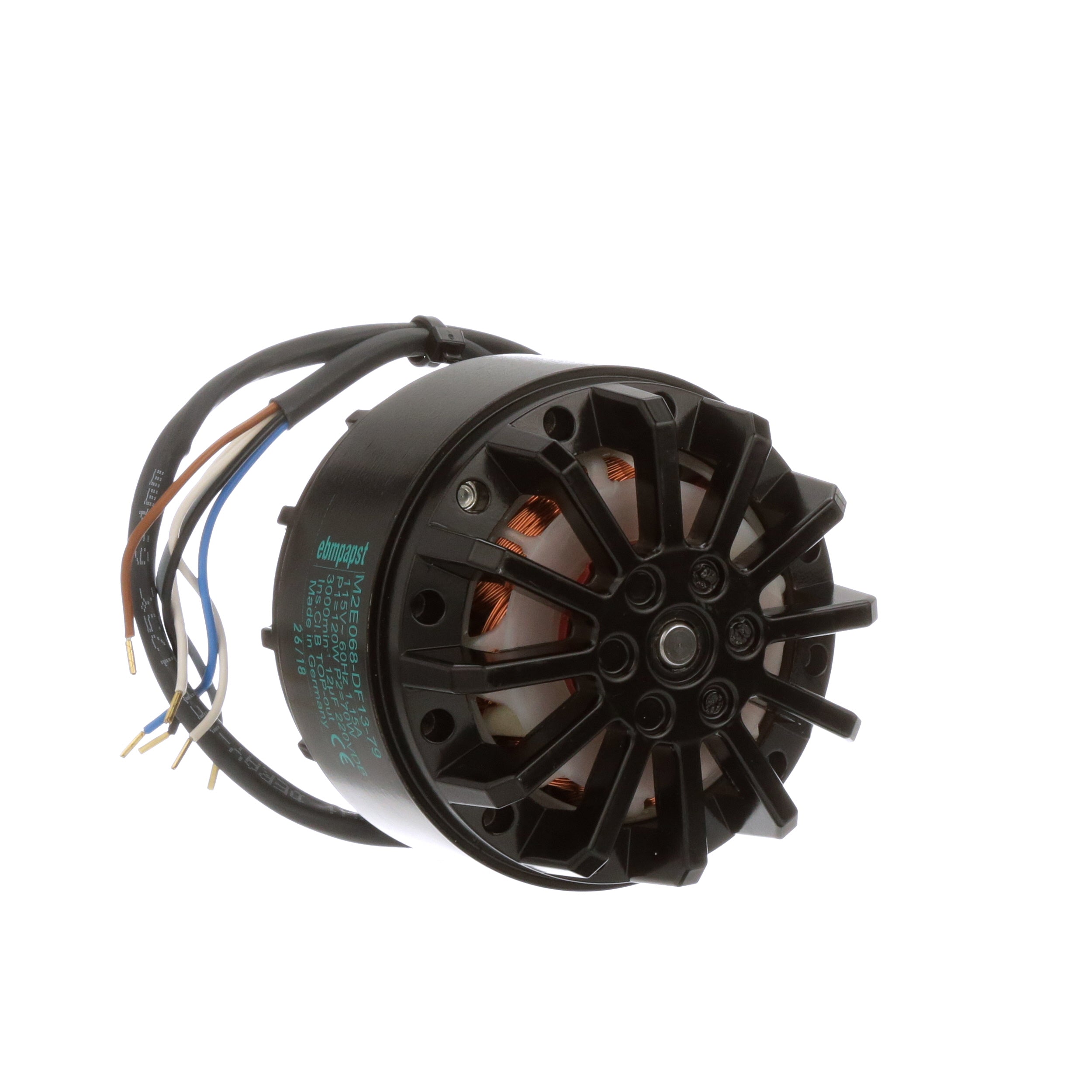 ebm-papst M2E068-DF13-79 Blower, Centrifugal, 115 VAC, 3000 RPM, 160mm, M2E068 Series - aloinfousa.com