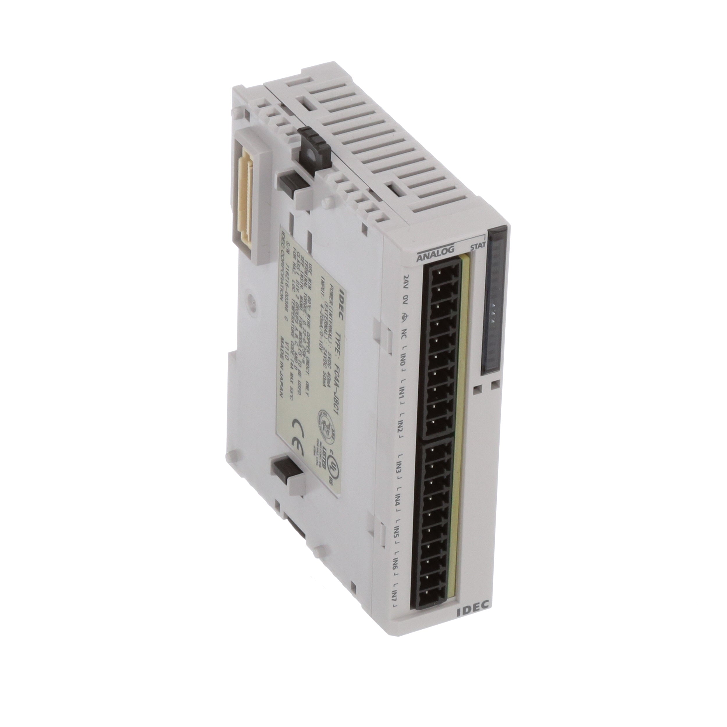 IDEC Corporation FC4A-J8C1 Input Module, Analog, 8 Point 0-10 VDC or 4-20mA, 16 Bit, MicroSmart Series