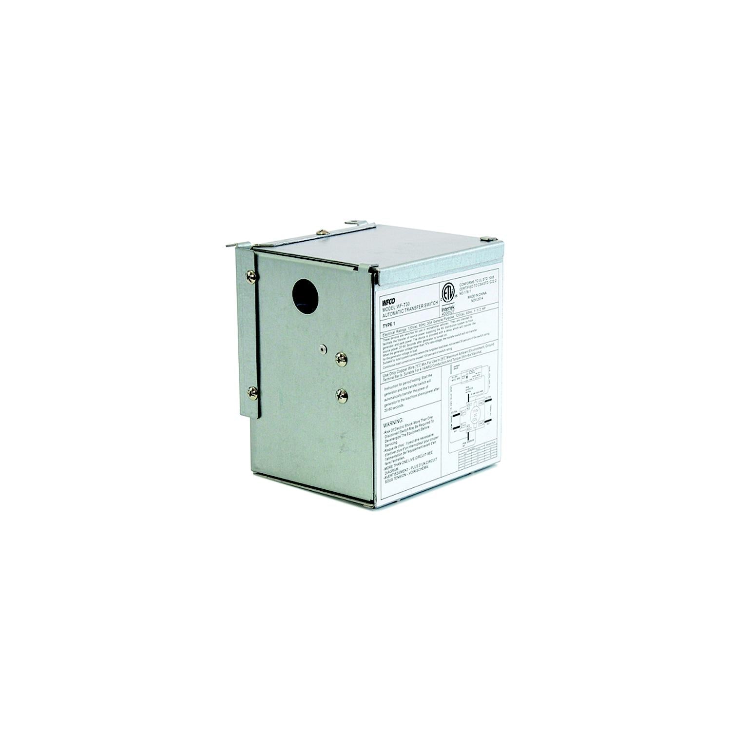 WFCO T-30-WM 30 Amp Transfer Switch