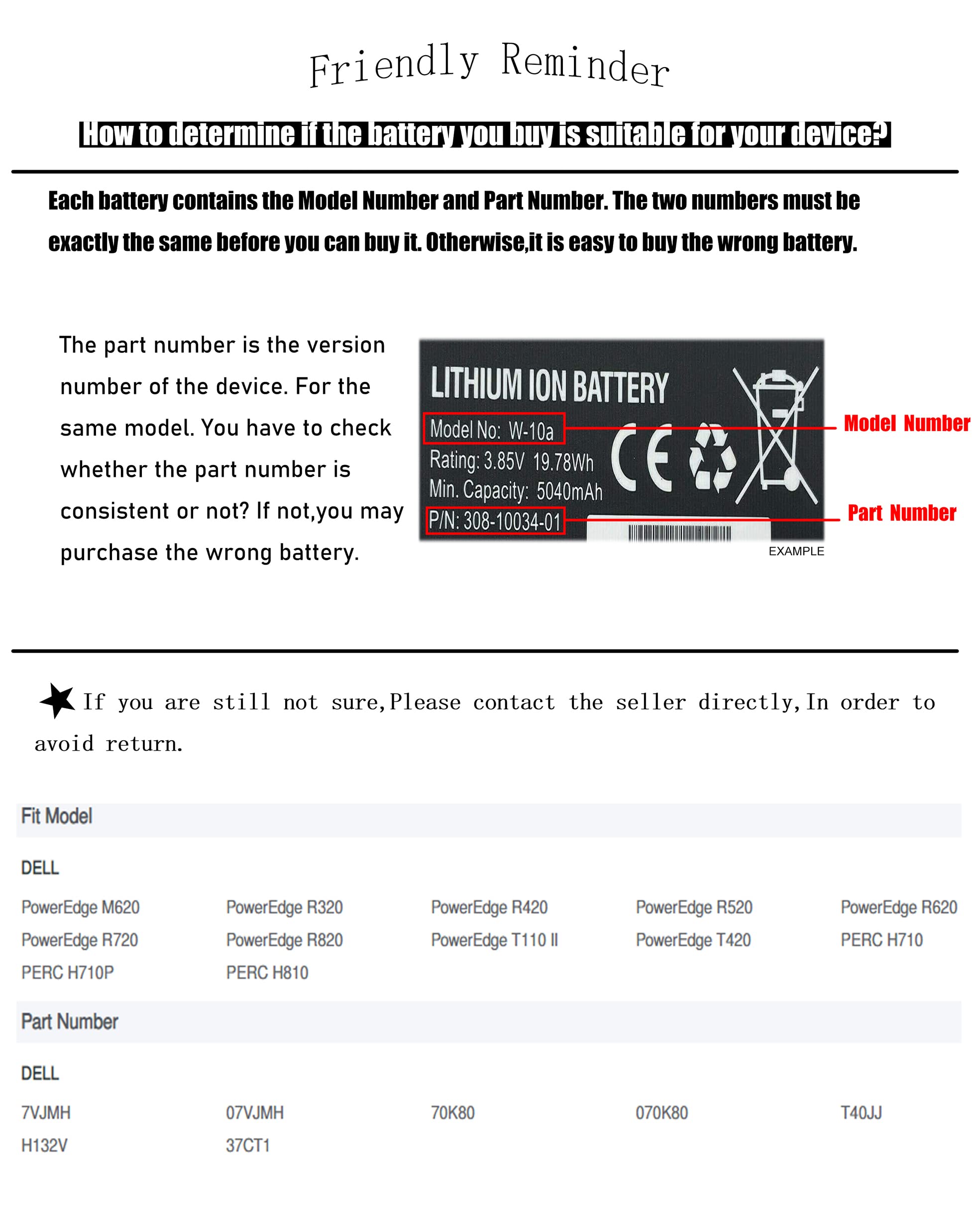 BCXY Replacement Battery for DELL PERC H710 H710P H810, PowerEdge M620 R320 R420 R520 R620 R720 R820 T110 II - aloinfousa.com