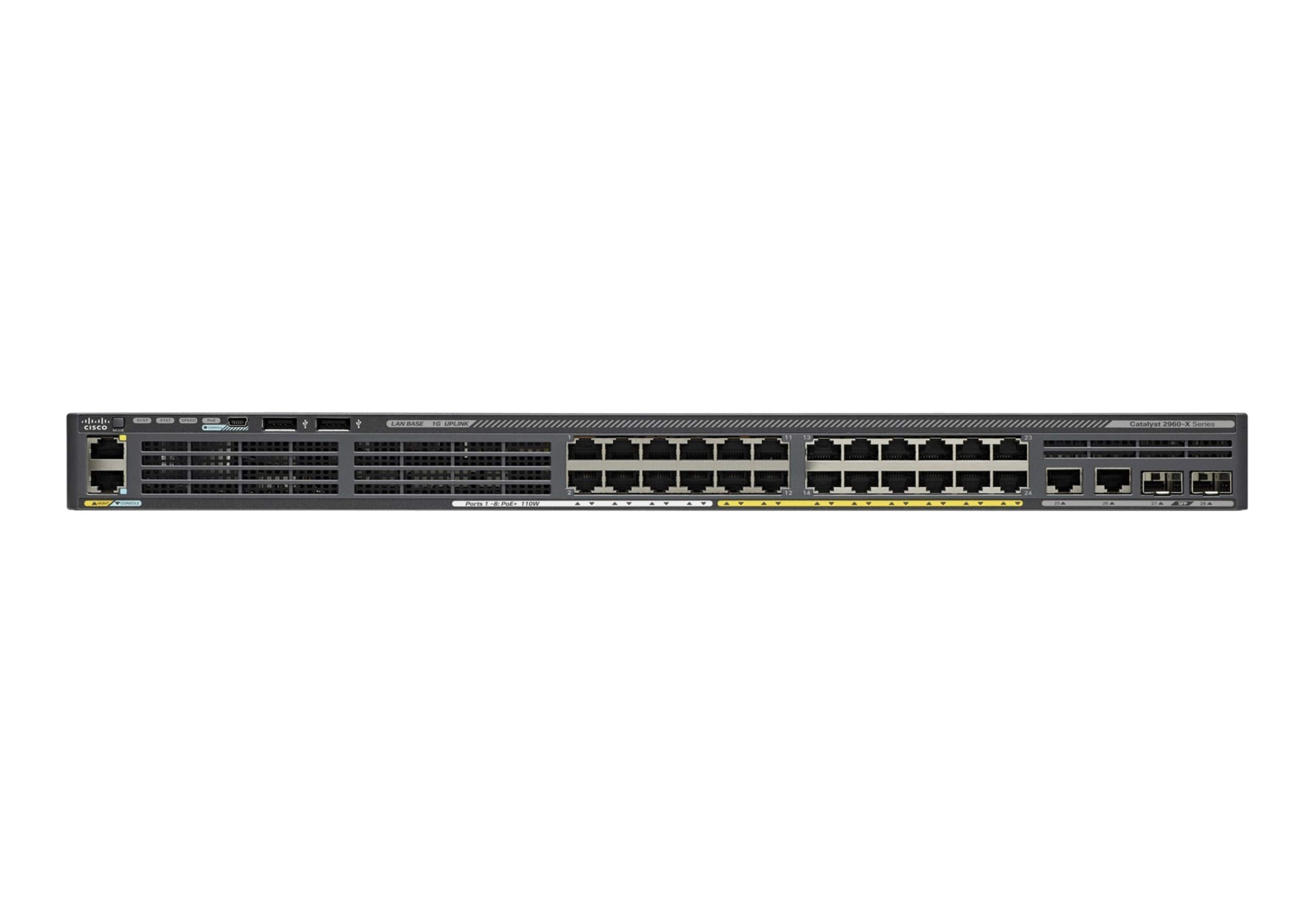 Cisco Catalyst WS-C2960X-24PS-L 24 Port Ethernet Switch with 370 Watt PoE - aloinfousa.com