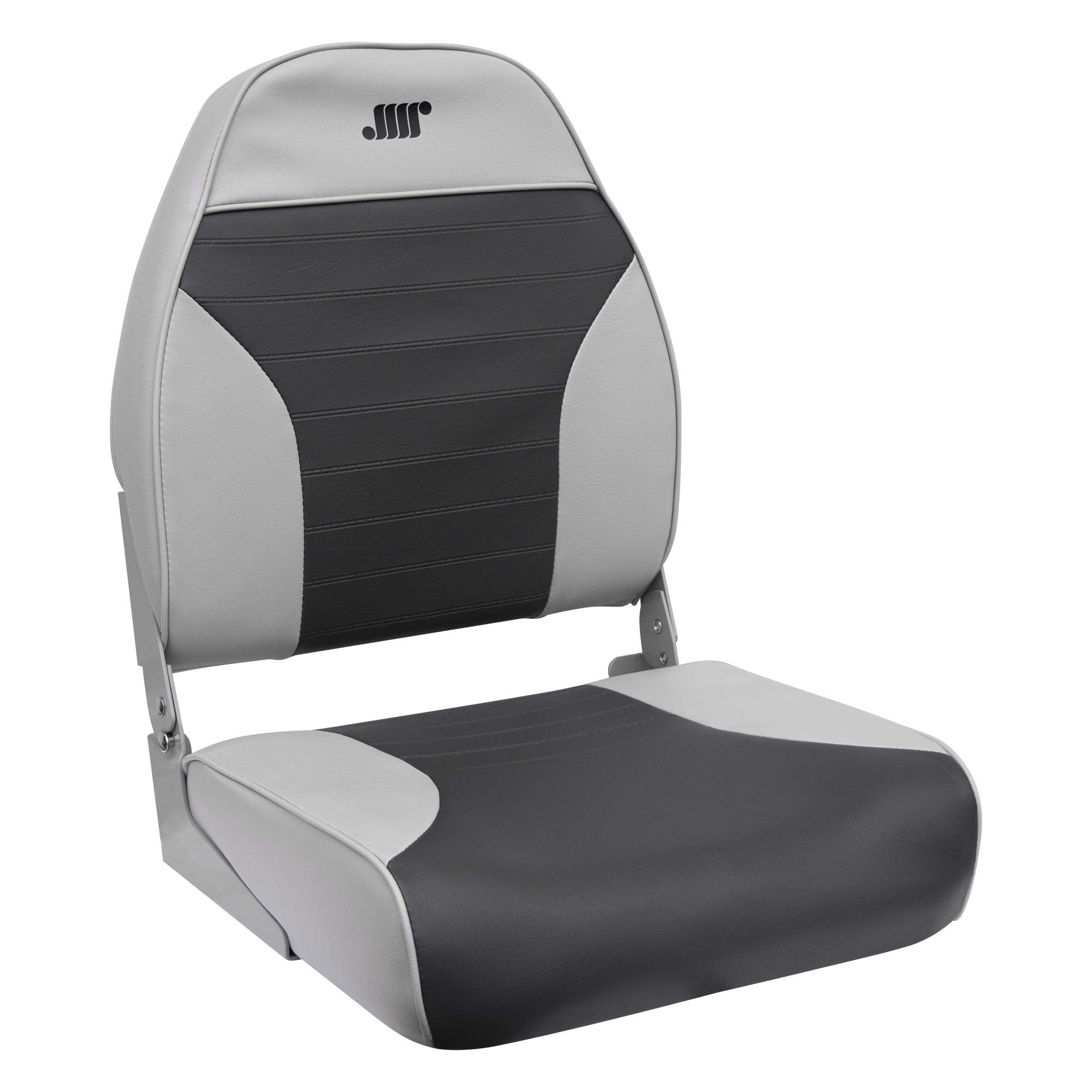 Wise Seats 8WD588PLS-664 Wise Mid Back Fishing Seat, Gray/Charcoal