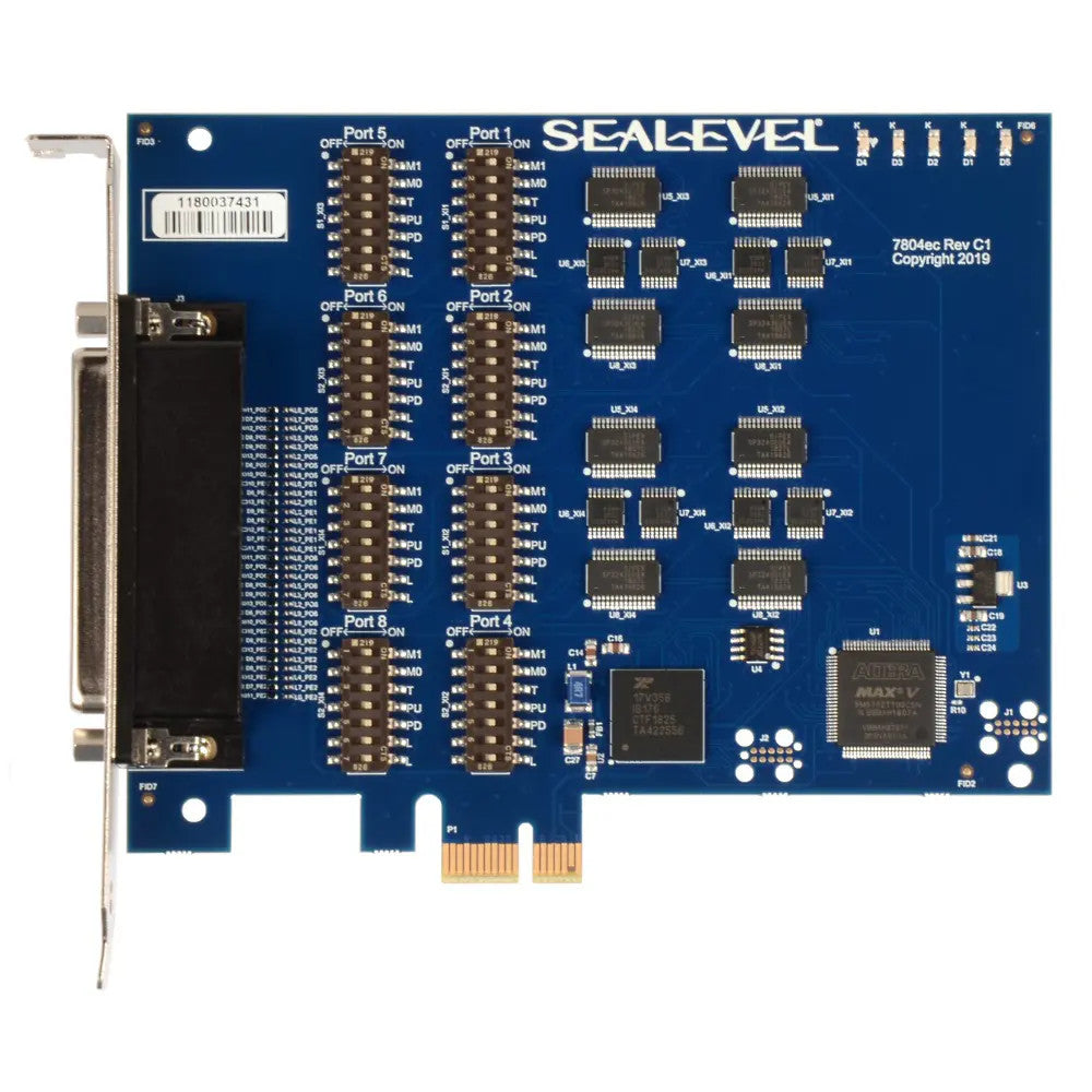 Ultra COMM+8.PCIE: PCI Express 8-Port RS-232, RS-422, RS-485 Serial Interface