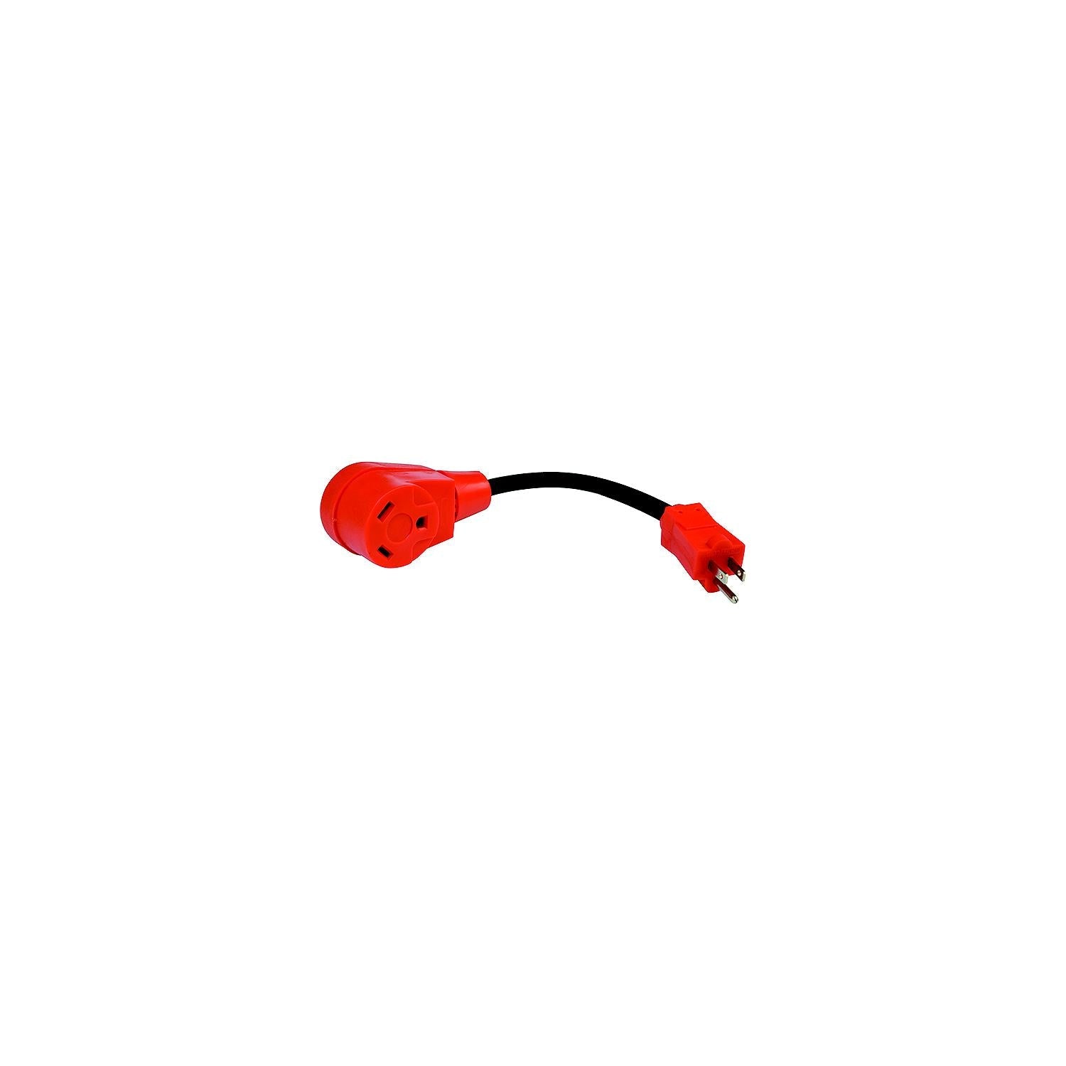 Valterra A10-1530 Mighty Cord 15AM-30AF Adapter Cord, 12", Bulk