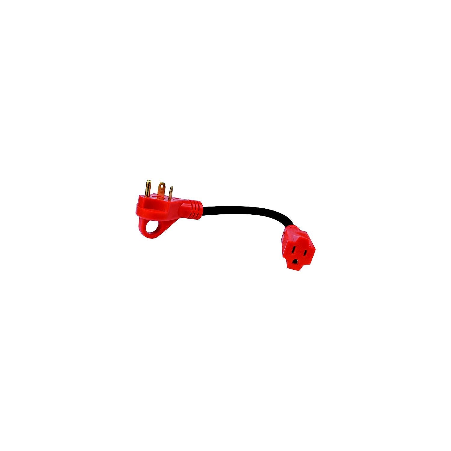 Valterra A10-3015HVP 30AM-15AF Adapter Cord with Handle, 12", Carded