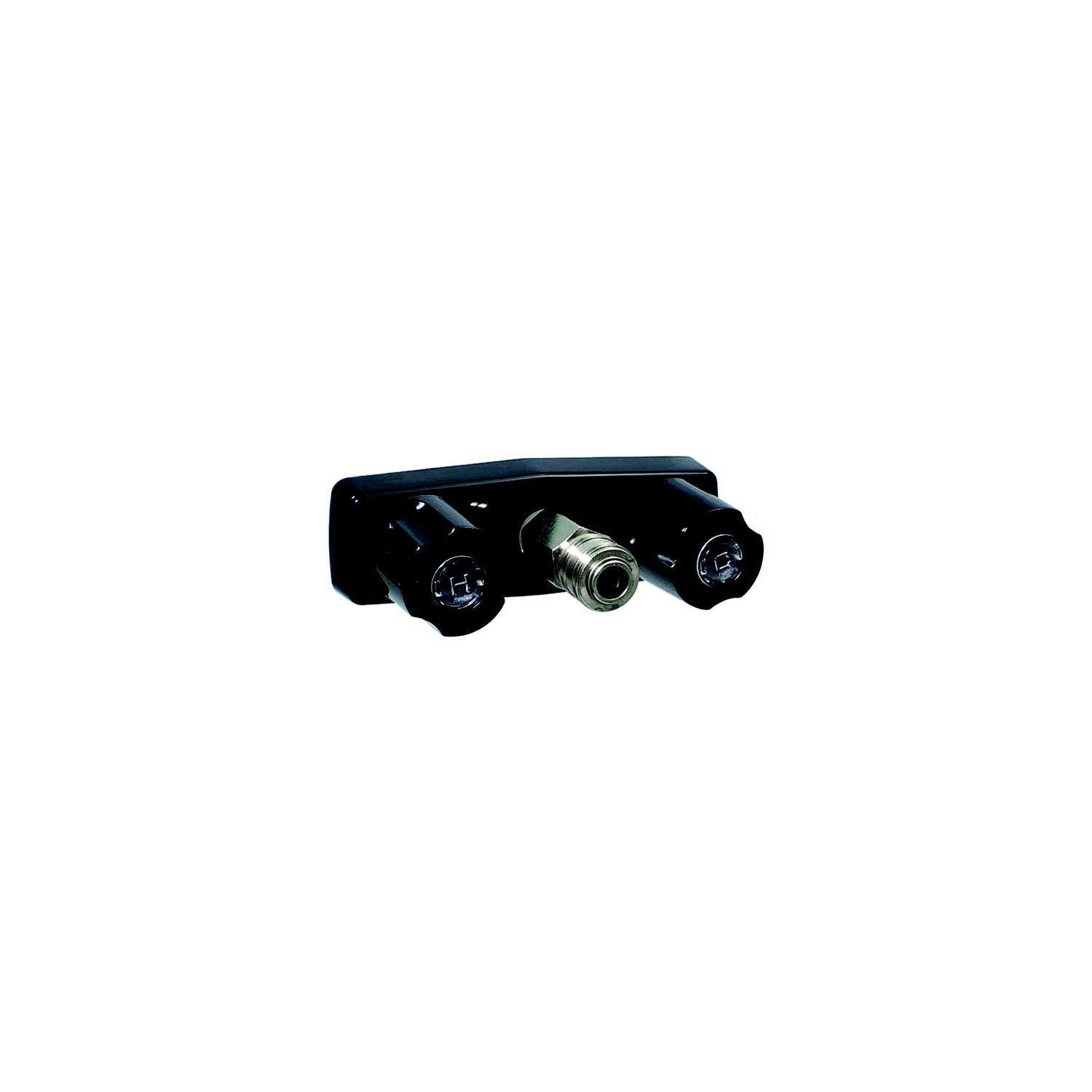 Valterra PF213792 Phoenix Black Finish Two Handle RV Shower Faucet w/Quick, Connect Fitting