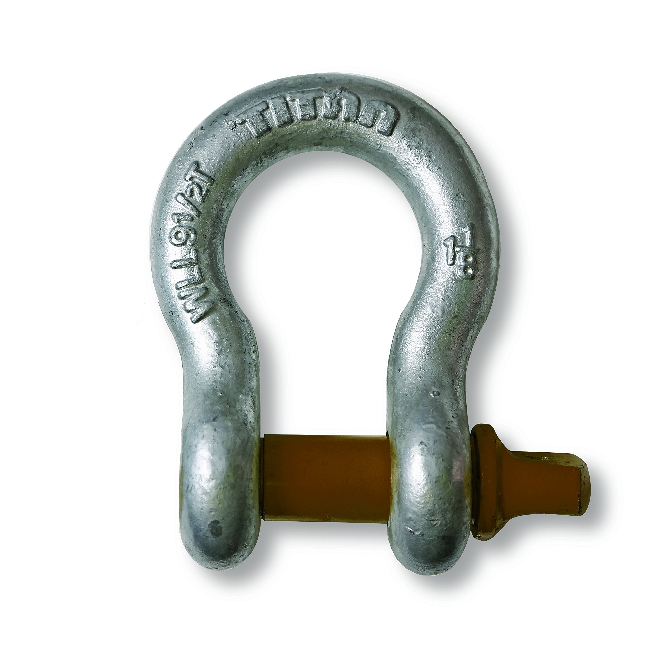 Titan Chain 10319052 Hot Galvanized Bow Shackle, 3/8"