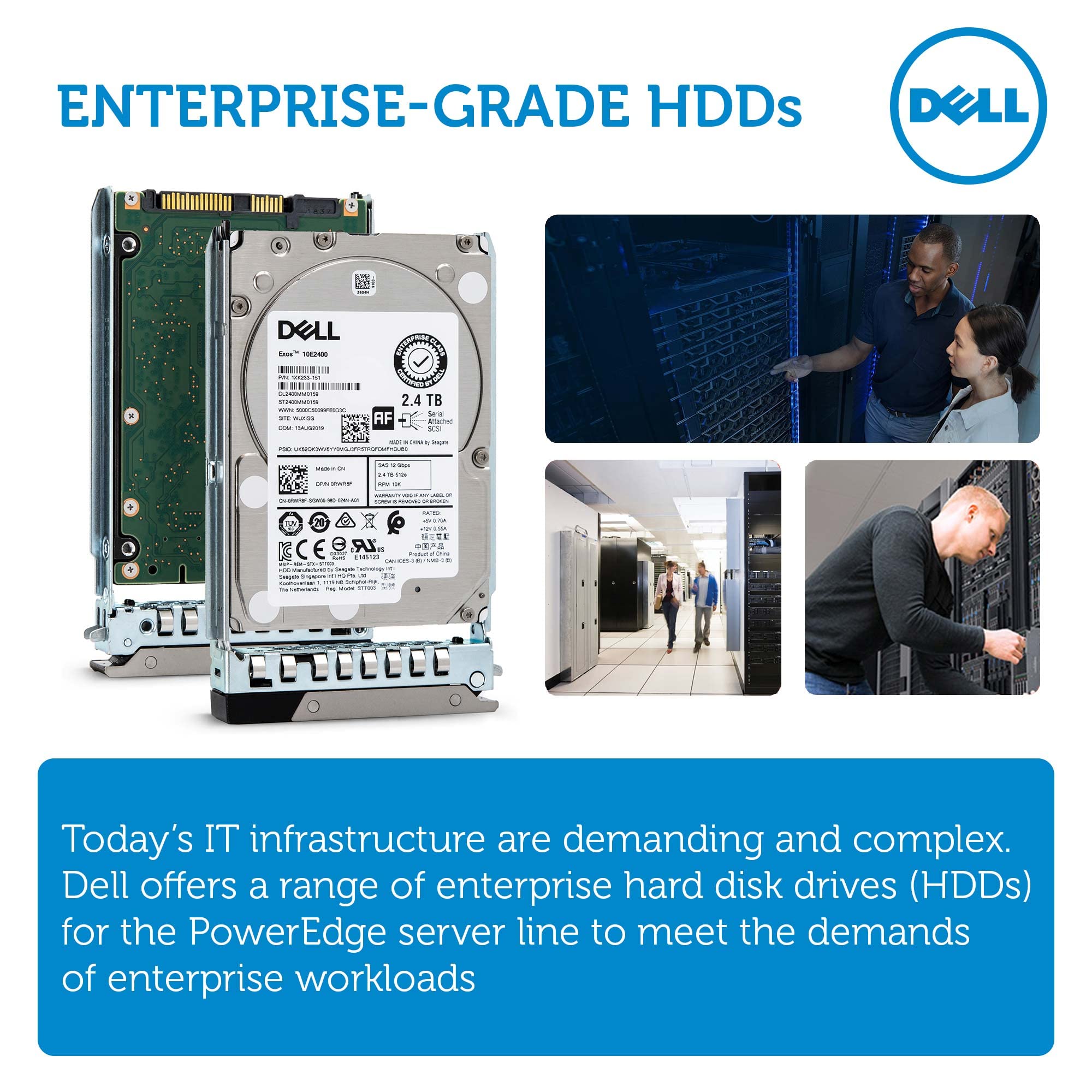 Dell 401-ABHQ 2.4TB 10K SAS 12G 2.5" PE-Series 14G PowerEdge Servers - aloinfousa.com