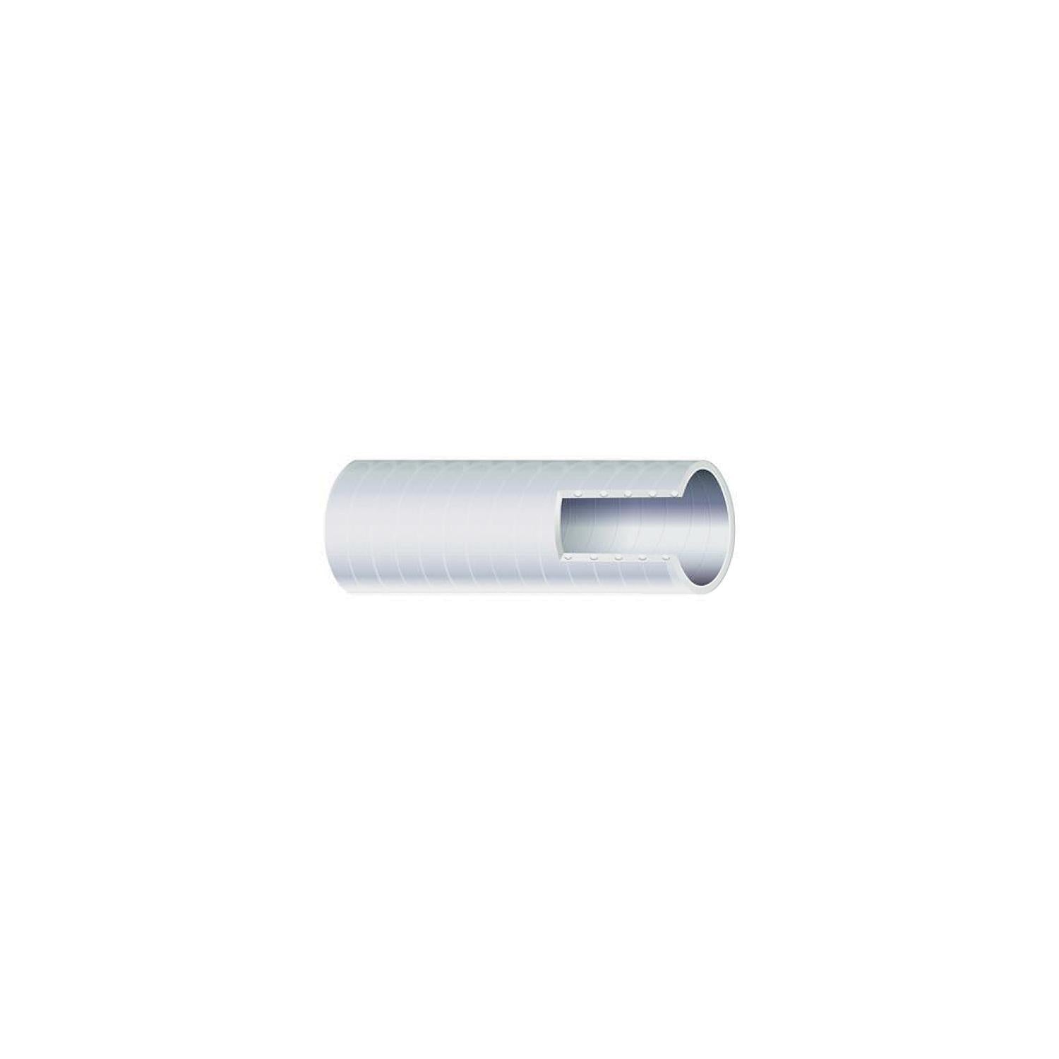 Shield 16-144-1006 Shields Marine PVC Sanitation Series 144 Flexible 50' Hose, 3" Bend, 1" ID