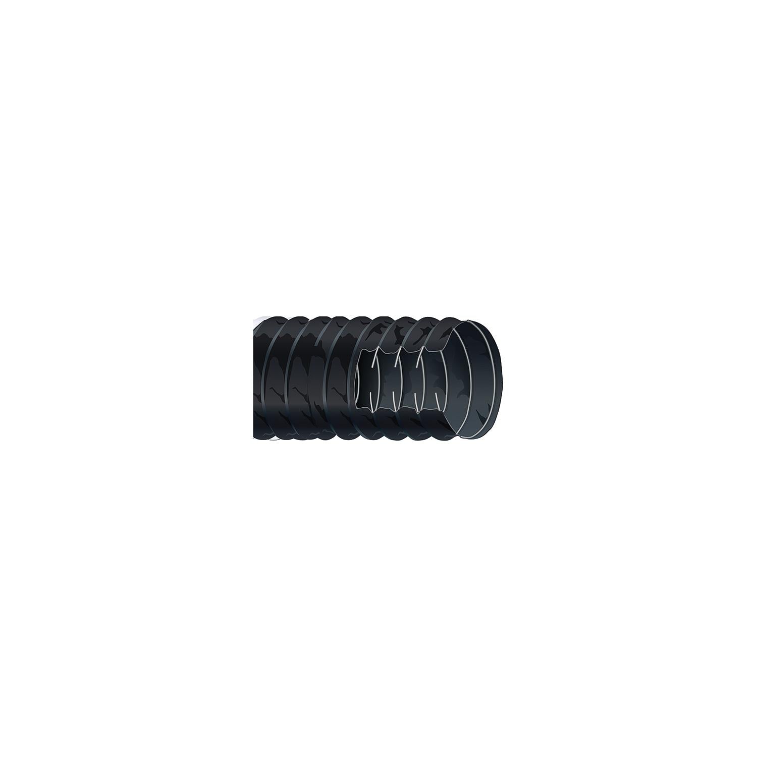 Shield 16-402-3003-1 Shields Marine Series 400 & 402 Vinylvent Ducting Hose, Black