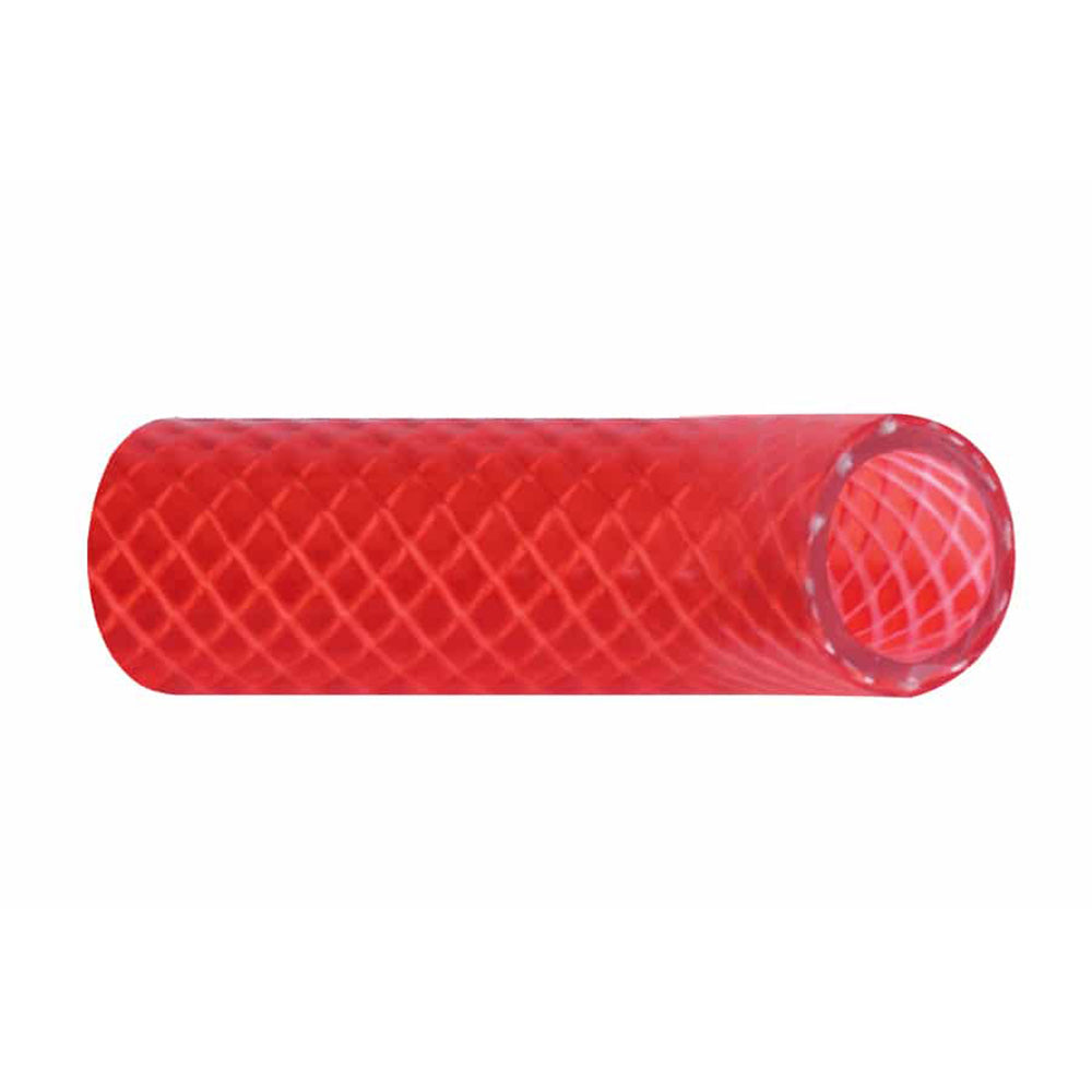Trident Marine 166-0126 PVC Red Transparent Cover 1/2" x 50'