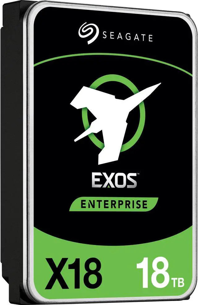 Seagate 18TB Exos X18 7200 RPM SAS 12Gb/s 512e/4Kn 256MB Cache 3.5-Inch Enterprise Hard Drive HDD (ST18000NM004J