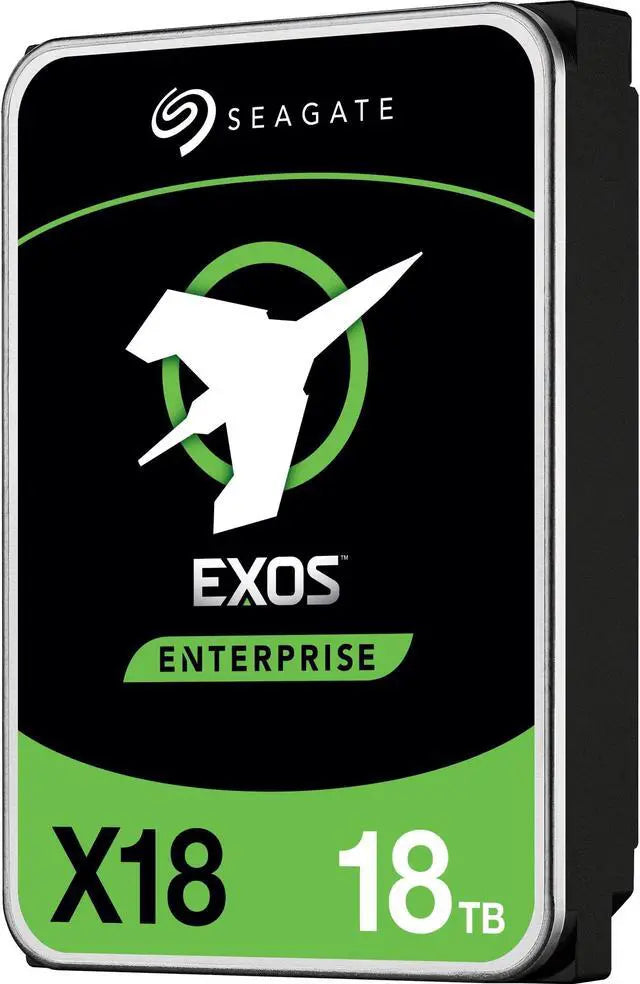 Seagate 18TB Exos X18 7200 RPM SAS 12Gb/s 512e/4Kn 256MB Cache 3.5-Inch Enterprise Hard Drive HDD (ST18000NM004J