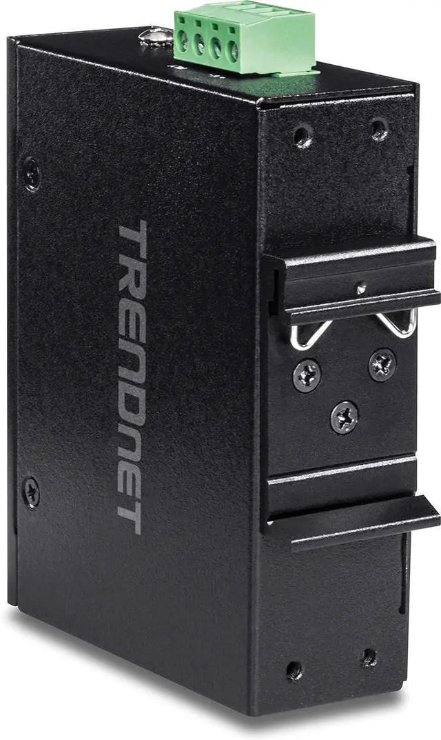 Alt view image 3 of 9 - TRENDnet Hardened Industrial 100/1000 Base-T To SFP Media Converter, DIN-Rail And Wall Mount Hardware Included, Multi Or Single Mode Fiber, Power Supply Sold Separately, Black, TI-F11SFP