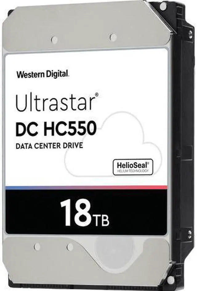 Alt view image 7 of 13 - WD Ultrastar DC HC550 18TB Hard Drive 3.5" Internal 512MB 7200 RPM SAS 12Gb/s 512E SE P3 0F38353 (WUH721818AL5204)