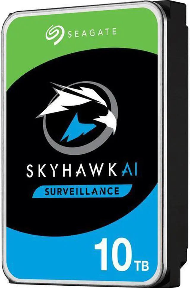 Seagate SkyHawk AI ST10000VE0008 10TB 7200 RPM 256MB Cache SATA 6.0Gb/s 3.5" Internal Hard Drive Bare Drive