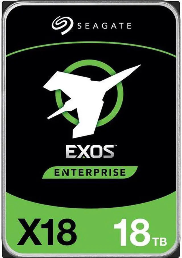 Seagate 18TB Exos X18 7200 RPM SAS 12Gb/s 512e/4Kn 256MB Cache 3.5-Inch Enterprise Hard Drive HDD (ST18000NM004J