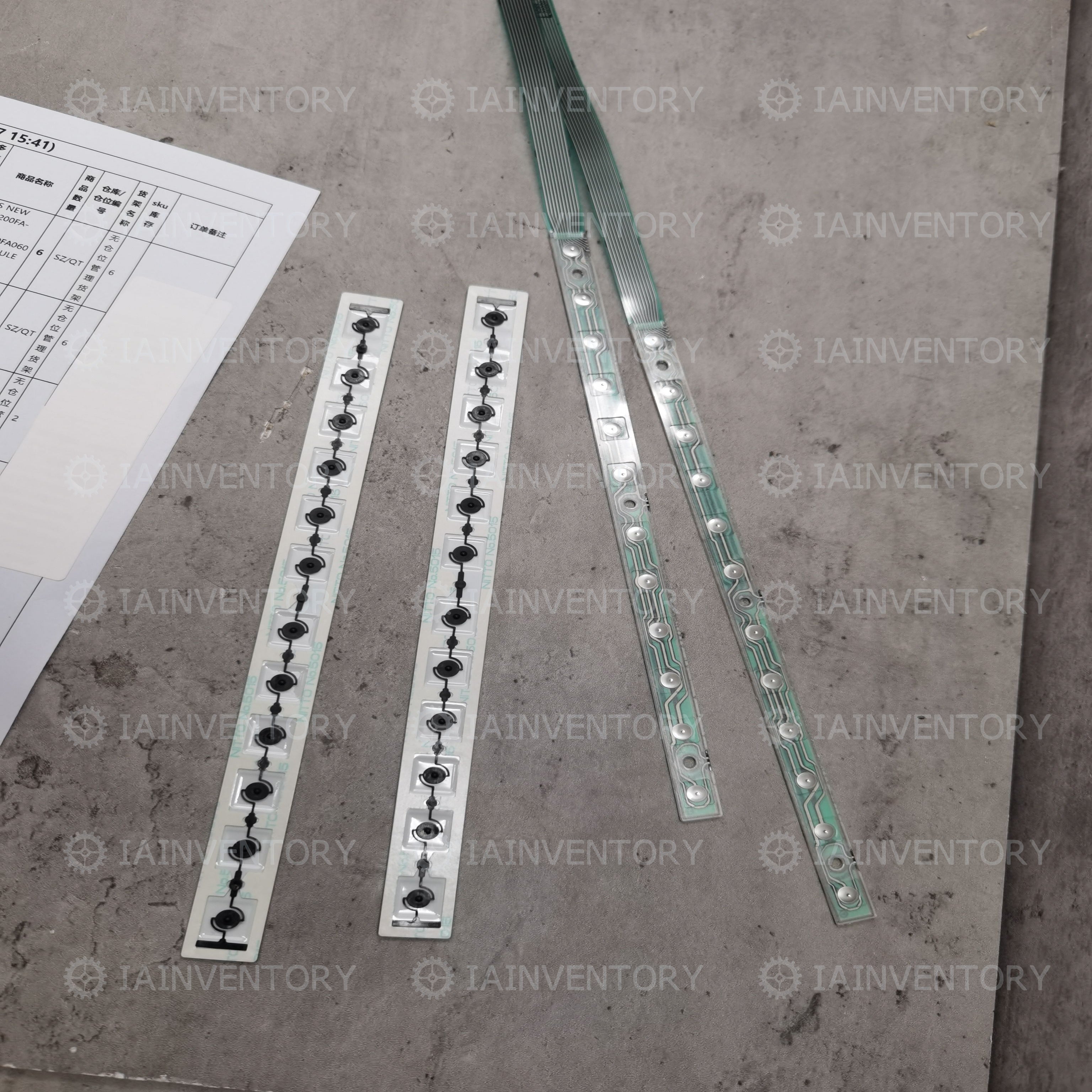 FANUC 12-key keyboard with ribbon cable A86L-0001-0301