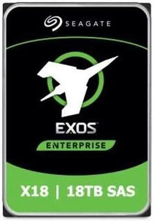 Seagate 18TB Exos X18 7200 RPM SAS 12Gb/s 512e/4Kn 256MB Cache 3.5-Inch Enterprise Hard Drive HDD (ST18000NM004J