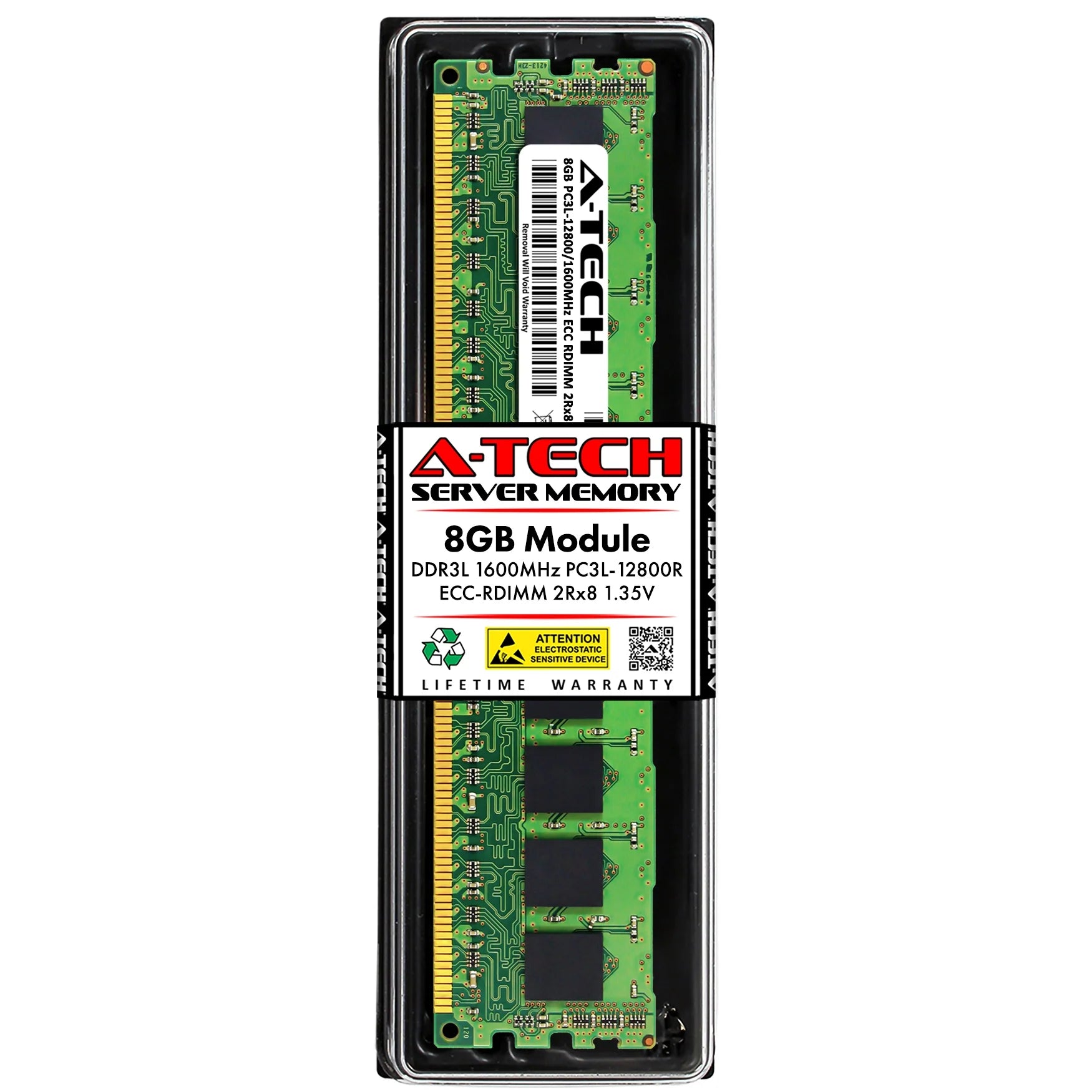 Dell PowerEdge T320 Memory RAM | 8GB 2Rx8 DDR3 1600MHz (PC3-12800) RDIMM 1.35V