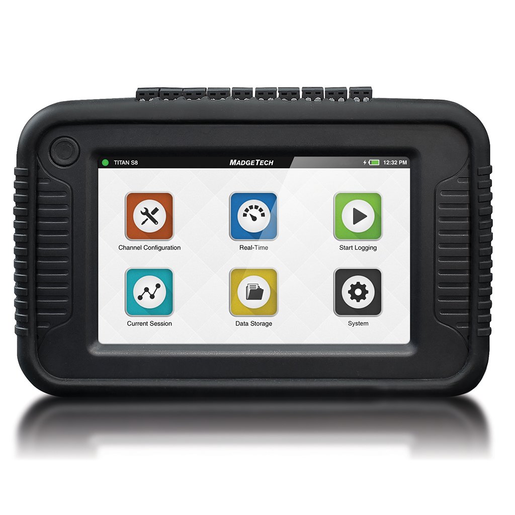 Titan S8 - 8 Channel Data Logger for Temperature, Process Voltage, Current and Pulse Signals