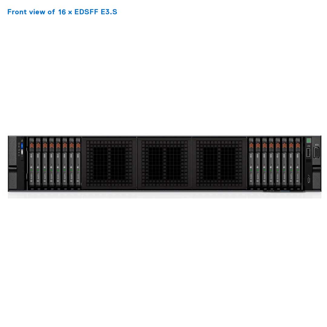 16x EDSFF NVMe SSD Rack Chassis | Dell PowerEdge R7625