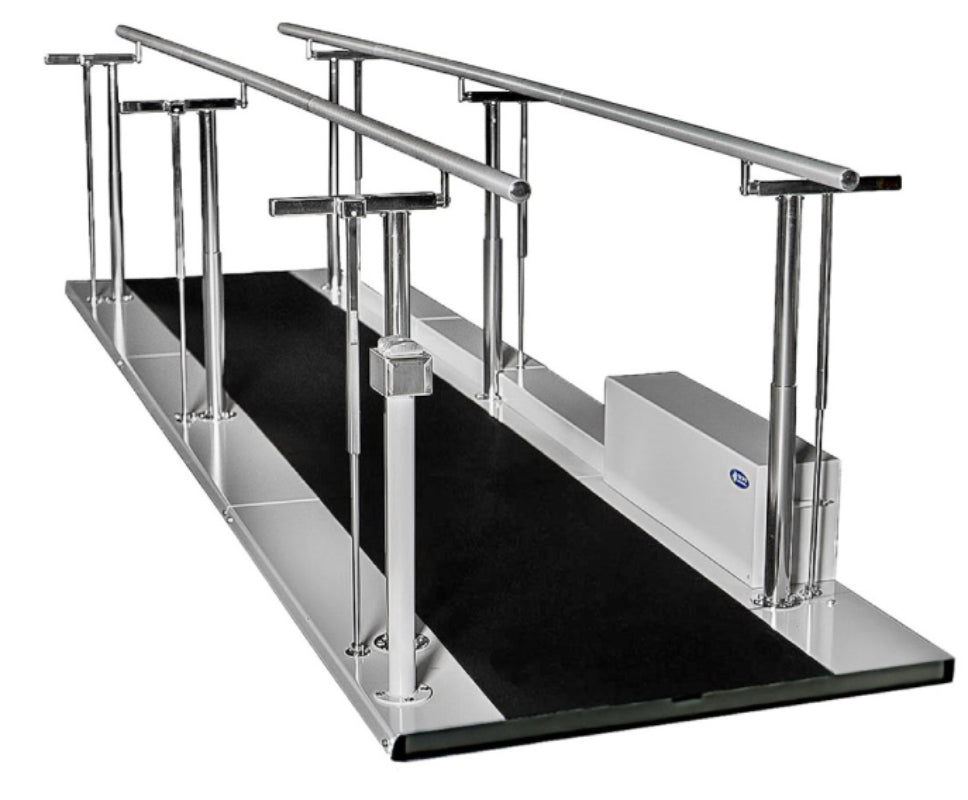 Power Adjustable Parallel Bars. 8' L