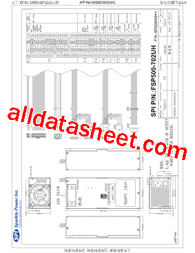 FSP500-702UH-041610 Datasheet PDF - Sparkle Power Inc.