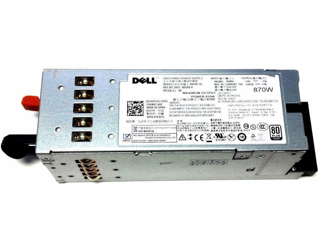 Fonte Dell PowerEdge R710 T610 Fonte de alimentação do servidor VT6G4 YFG1C 7NVX8 D263K N870P 658759050274