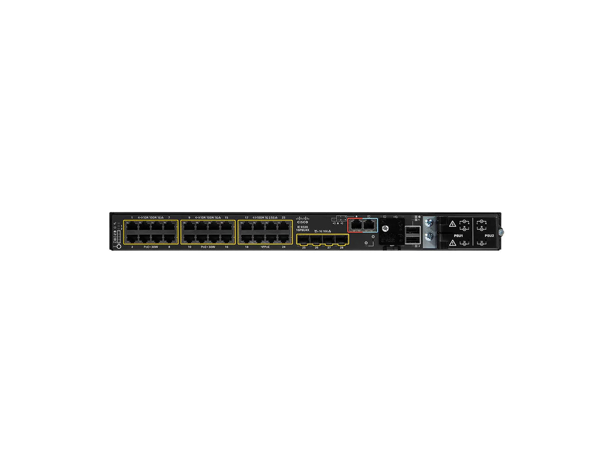 Cisco Catalyst IE-9320-16P8U4X-E Rugged Ethernet Switch 16xPoE+ 8x4PPoE