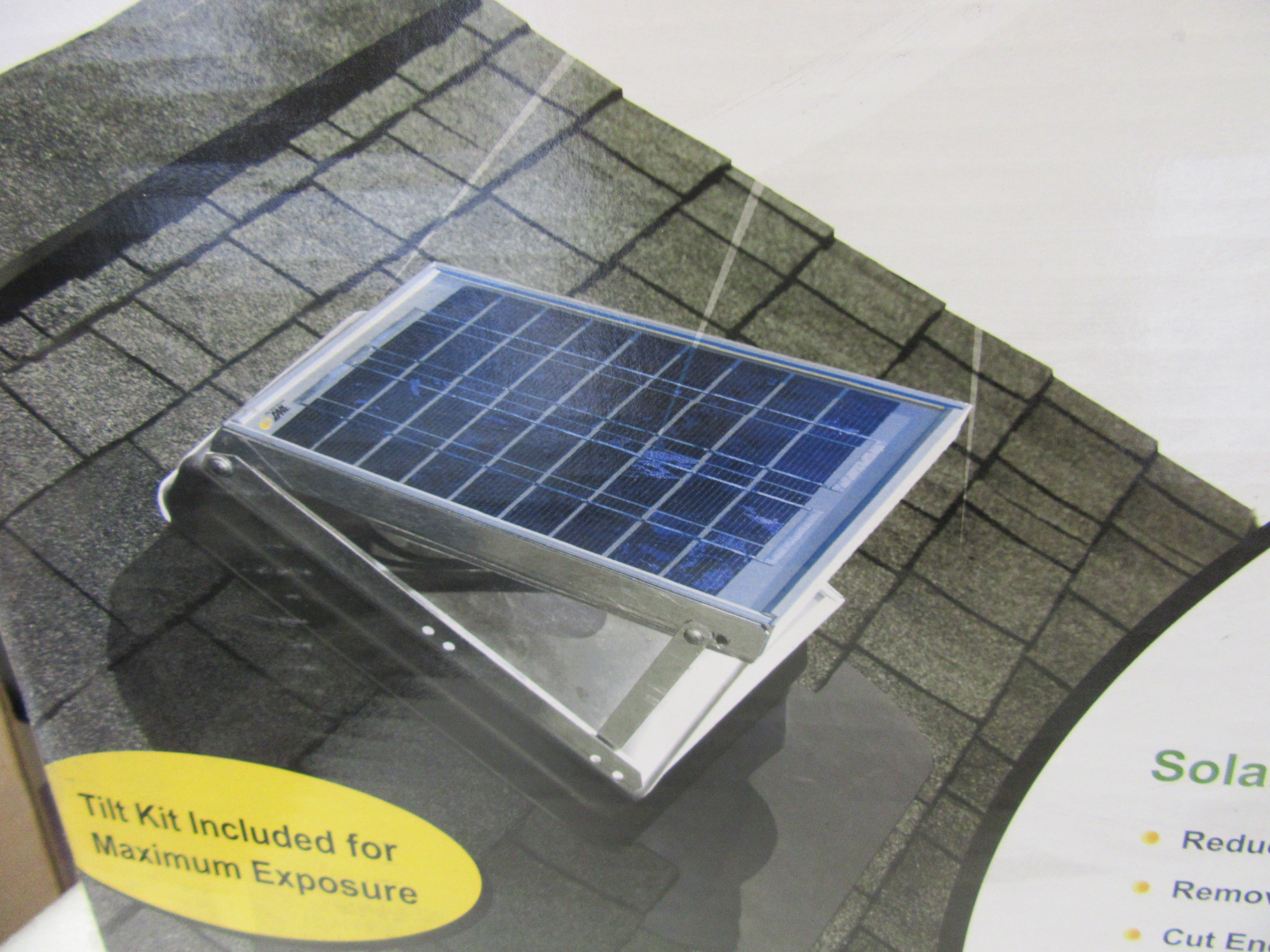 Fan Attic Jr. Certified Solar Powered Attic Vent | Alo Tech Solutions