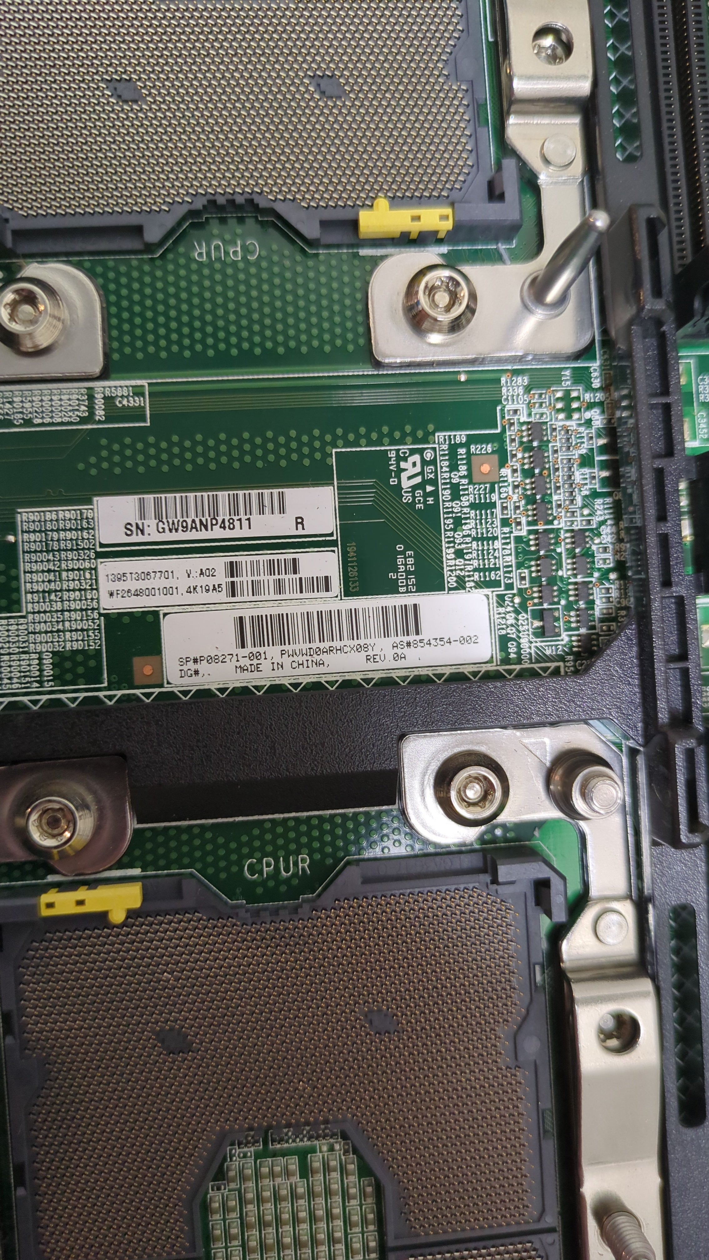HPE P08271-001 Synergy 480 System Board - Component View | Alo Tech Solutions