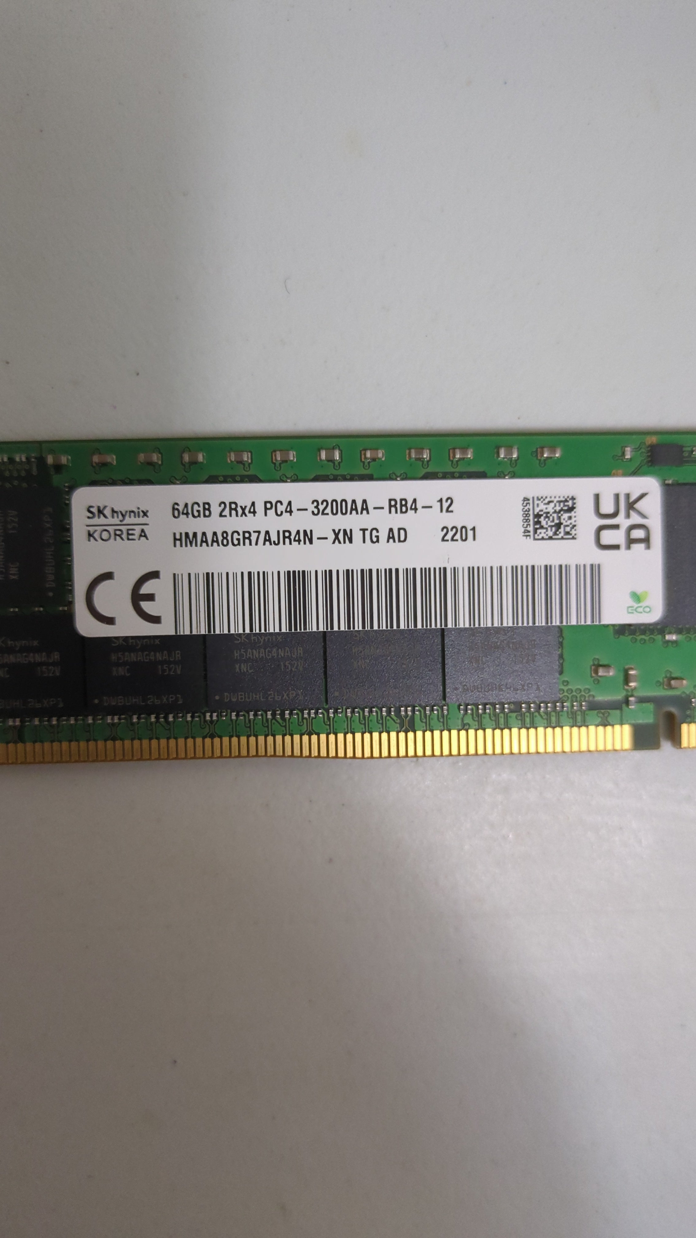 Hynix HMAA8GR7AJR4N-XN 64GB RDIMM - Label View | Alo Tech Solutions
