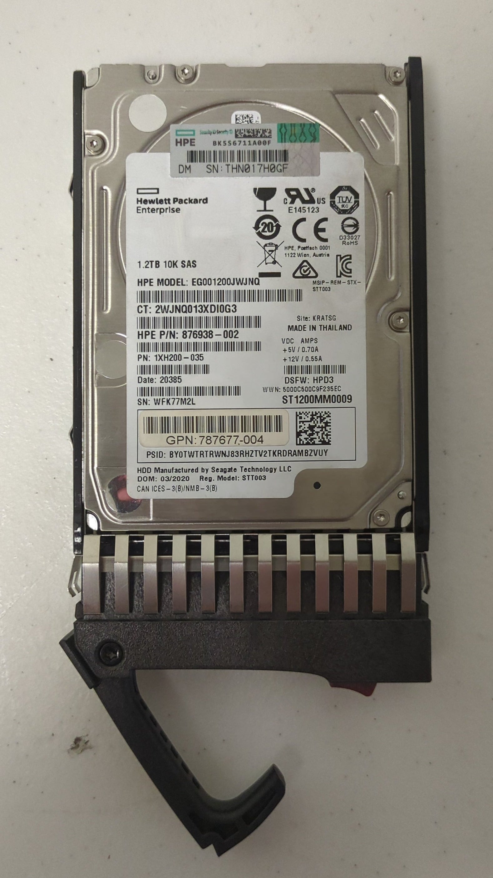 HPE 1XH200-035 876938-002 - MSA 1.2TB SAS 12G 10K SFF DP HDD | Alo Tech Solutions