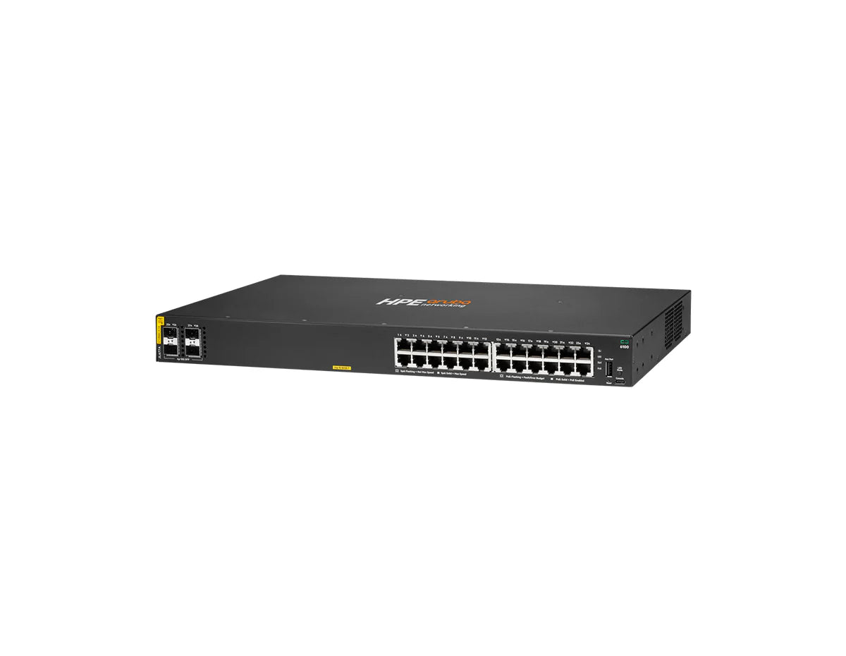 HPE Aruba Networking JL677A CX6100 24G Class4 PoE Switch
