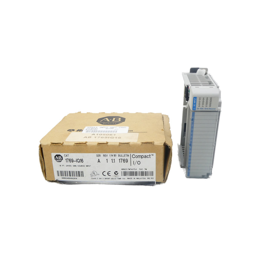 ALLEN BRADLEY 1769-IQ16 SER. A F/W 1.1 24VDC REV. 1 NSMP