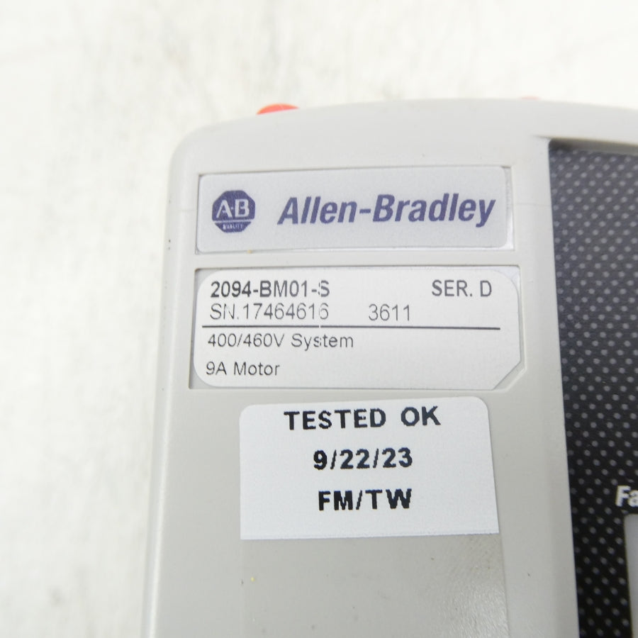 ALLEN BRADLEY 2094-BM01-S SER. D 400/460V 9A NSNP