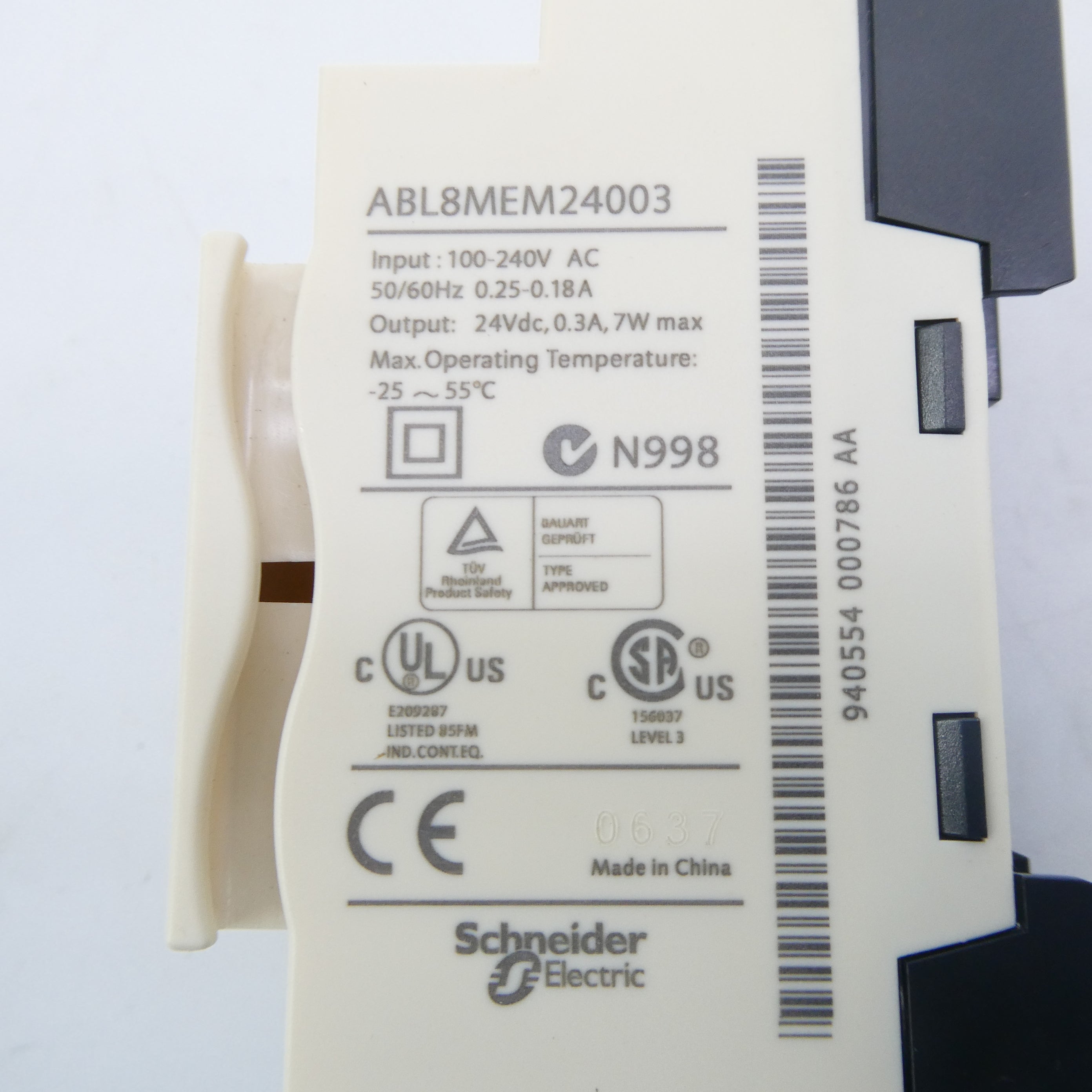 TELEMECANIQUE ABL8MEM24003 100-240VAC 0.18-0.25A NSMP