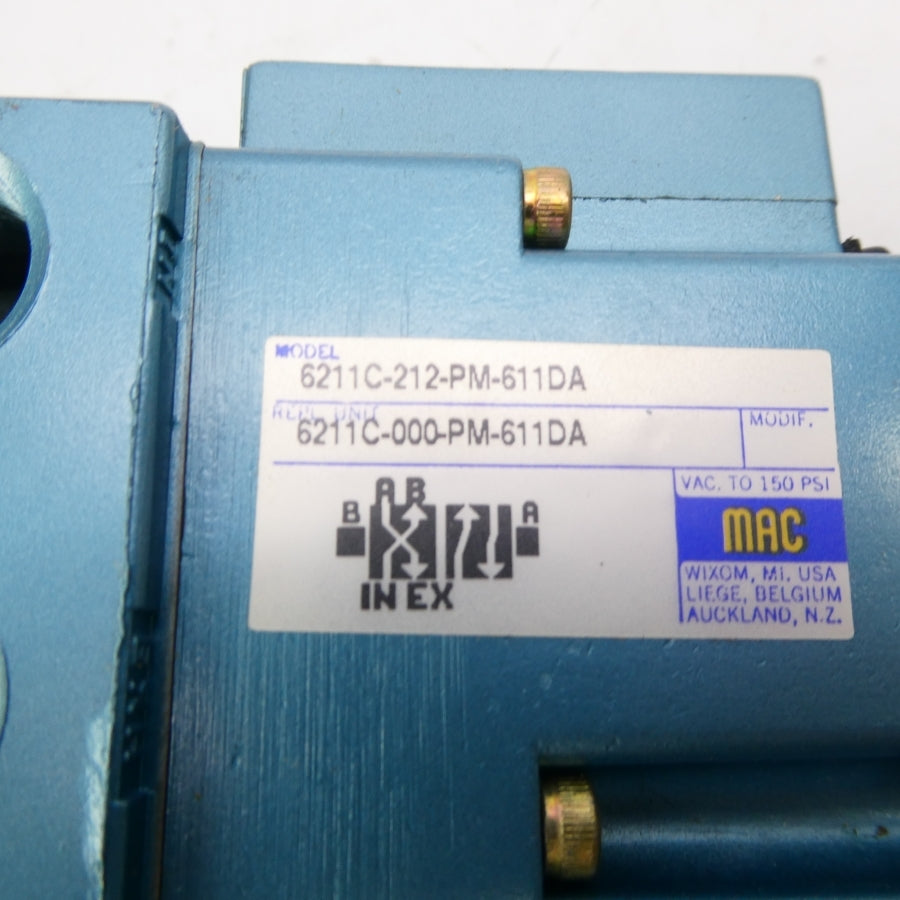 MAC 6211C-212-PM-611DA 24VDC 150PSI NSNP
