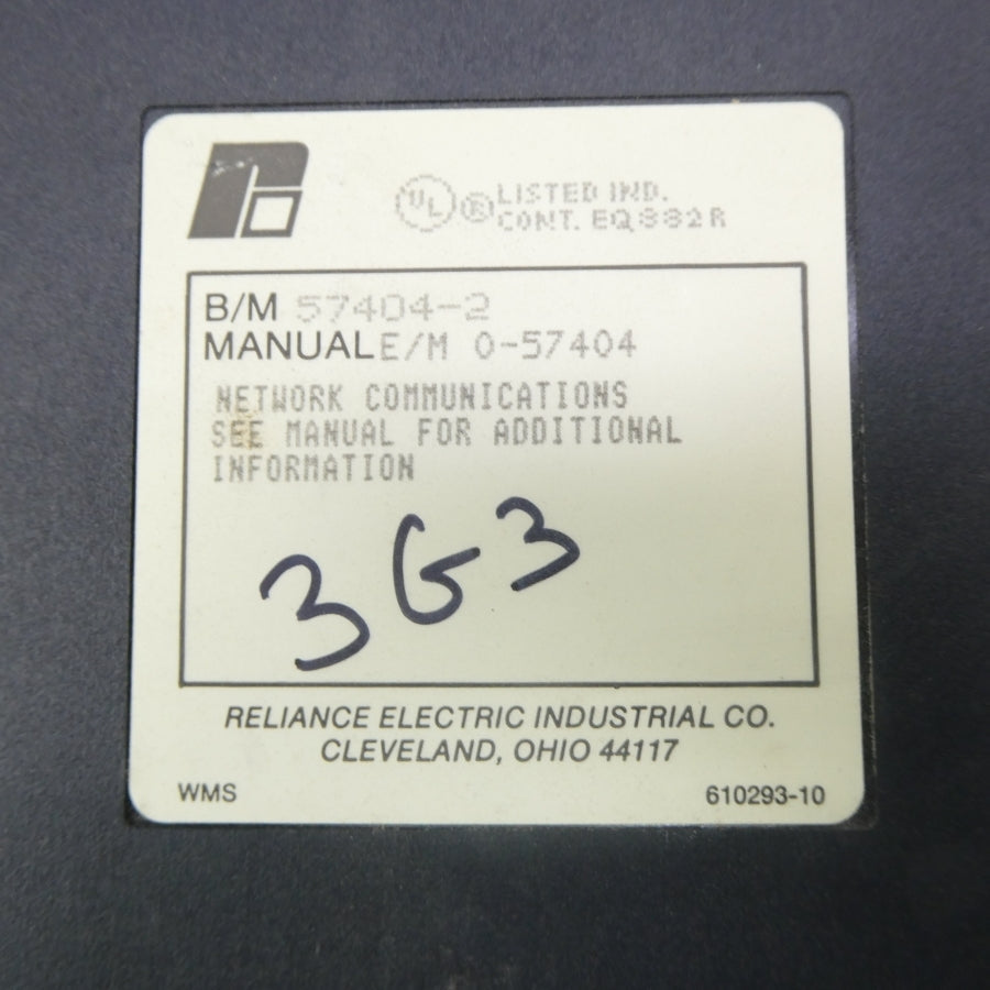 RELIANCE ELECTRIC 57404-2 0-57404 UNMP