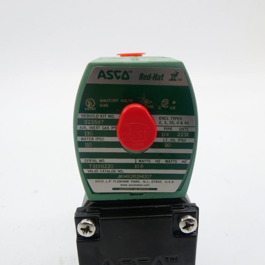 ASCO JKH8262H007 24VDC 90-130PSI 1/4" NSMP