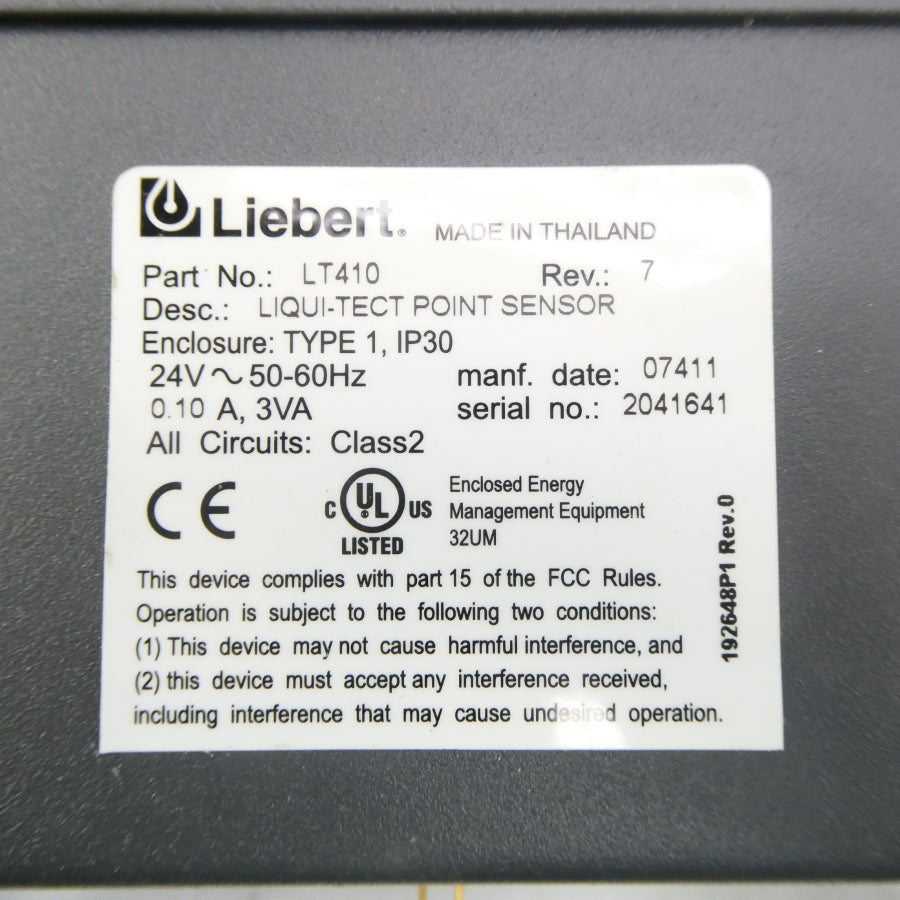 LIEBERT LT410 24V 0.10A NSNP