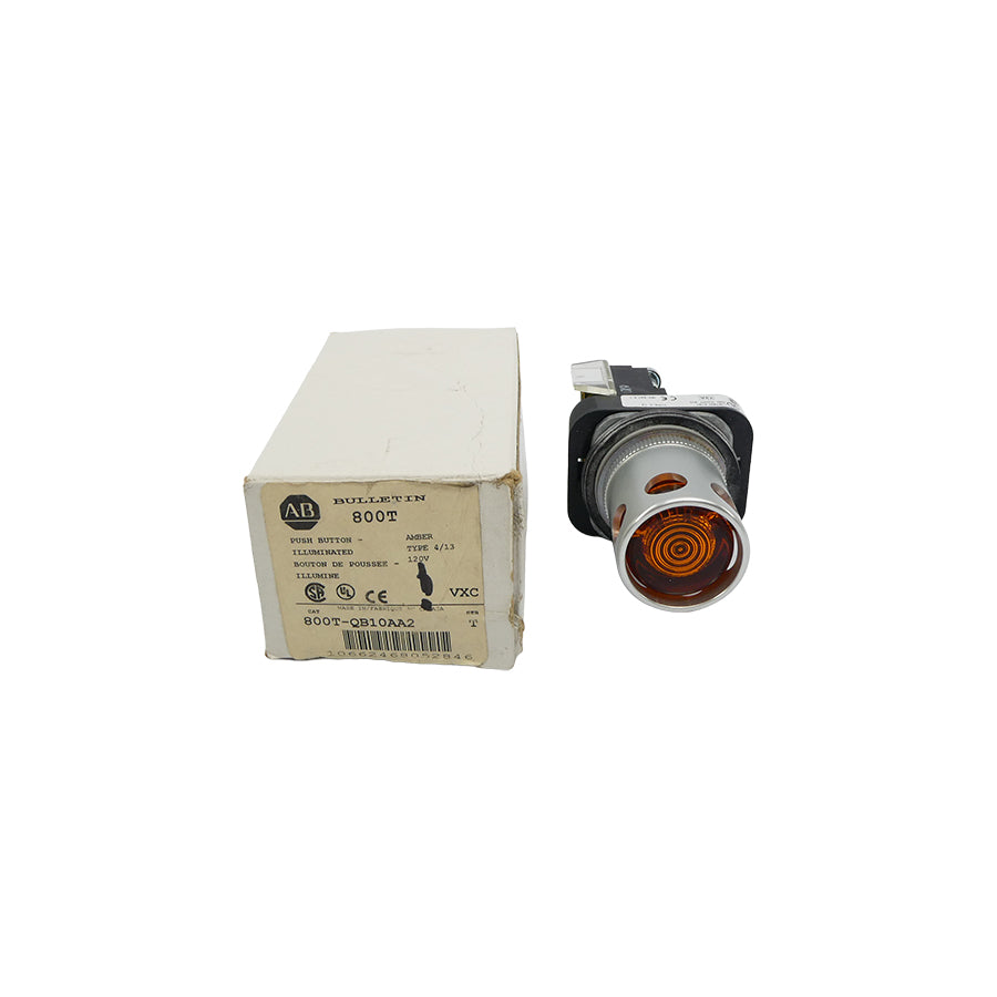 ALLEN BRADLEY 800T-QB10AA2 SER. T 120V (WH) NSMP