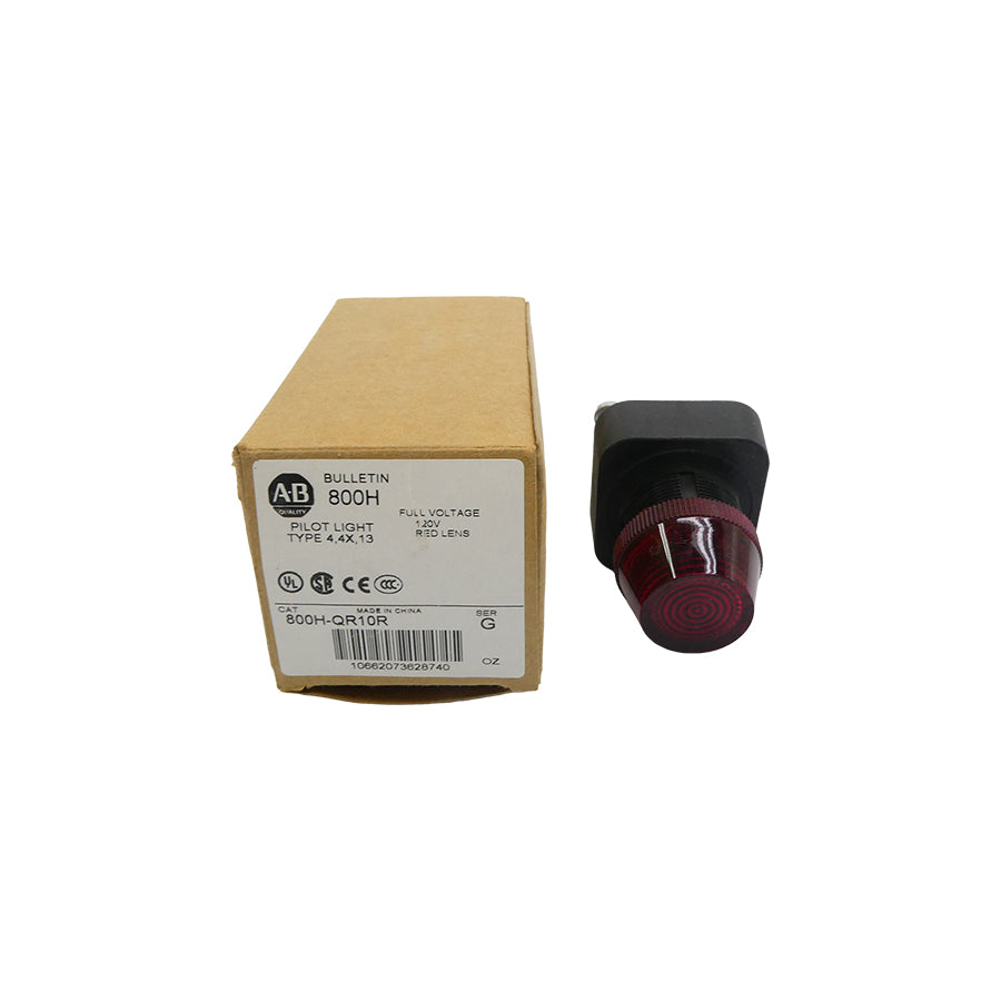 ALLEN BRADLEY 800H-QR10R SER. G 120VAC (BR/WH) NSMP