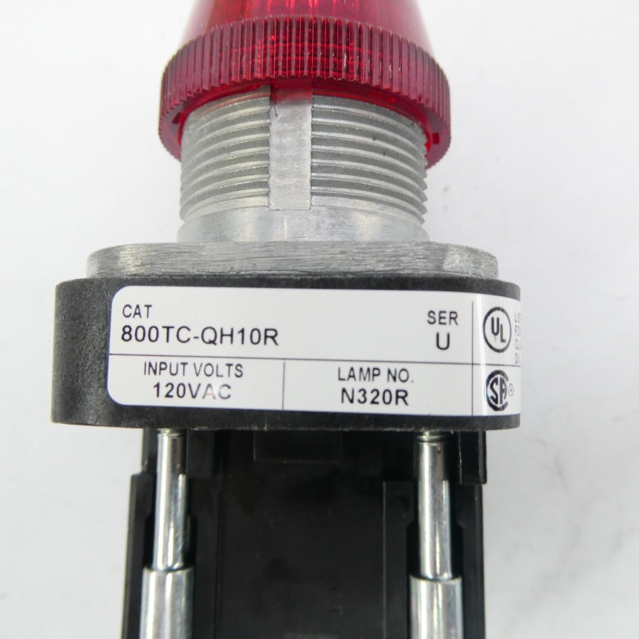 ALLEN BRADLEY 800TC-QH10R SER. U 120VAC (WH) NSMP