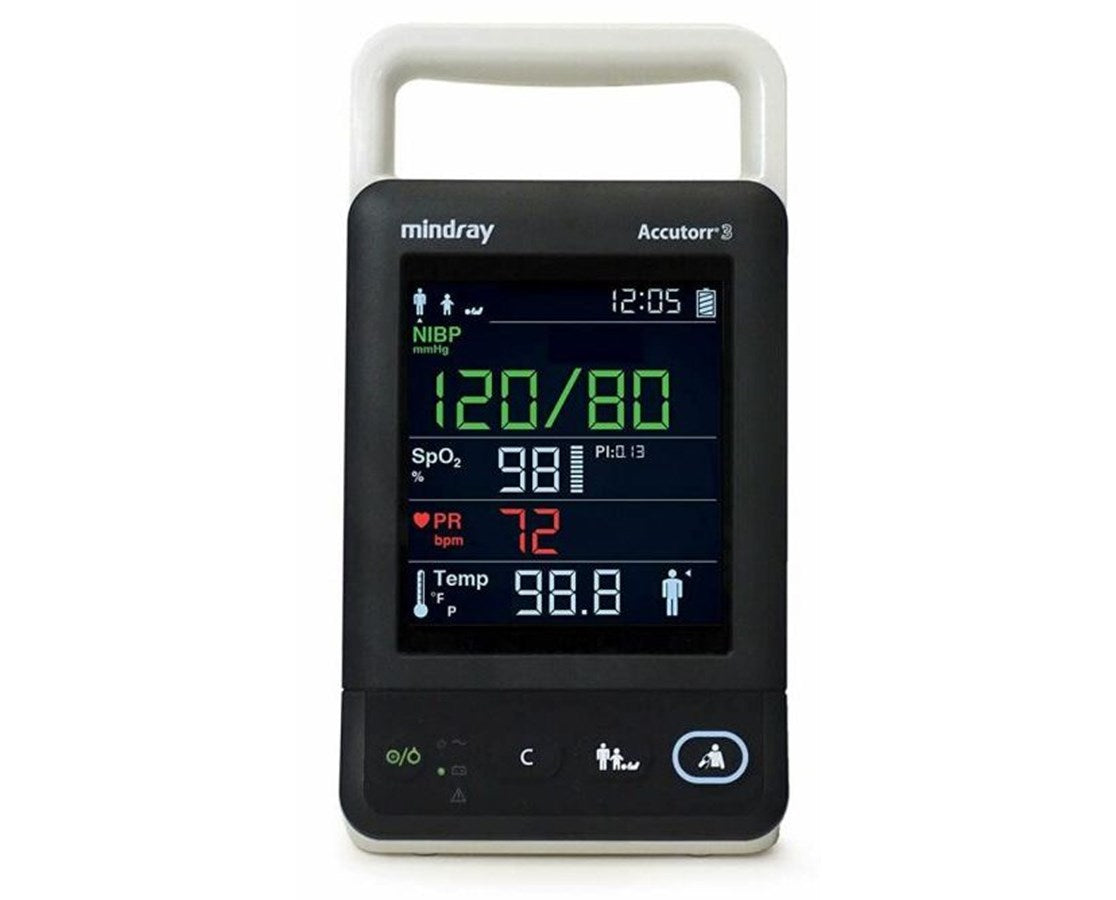 Accutorr 3 Spot Check Vital Signs Monitor. NIBP, Pulse Rate, Masimo SpO2 & TrueTemp