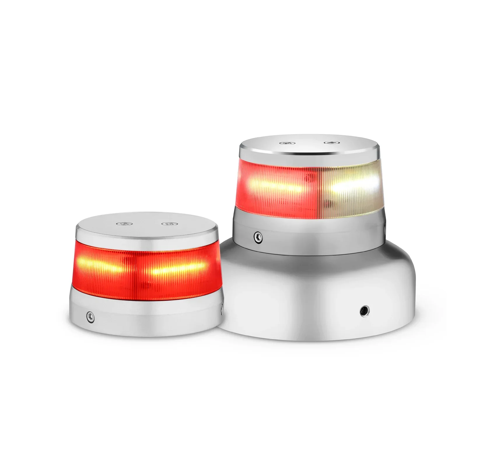Whelen ORION 360 Red / White Split LED Beacon 28 VDC, 2.6"" Base 01-0772010-30
