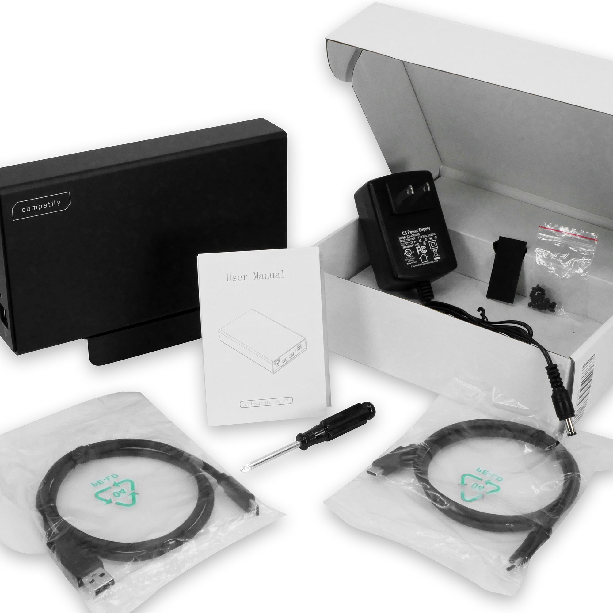 Compatily LV22 USB-C 10Gbps External HDD and HUB